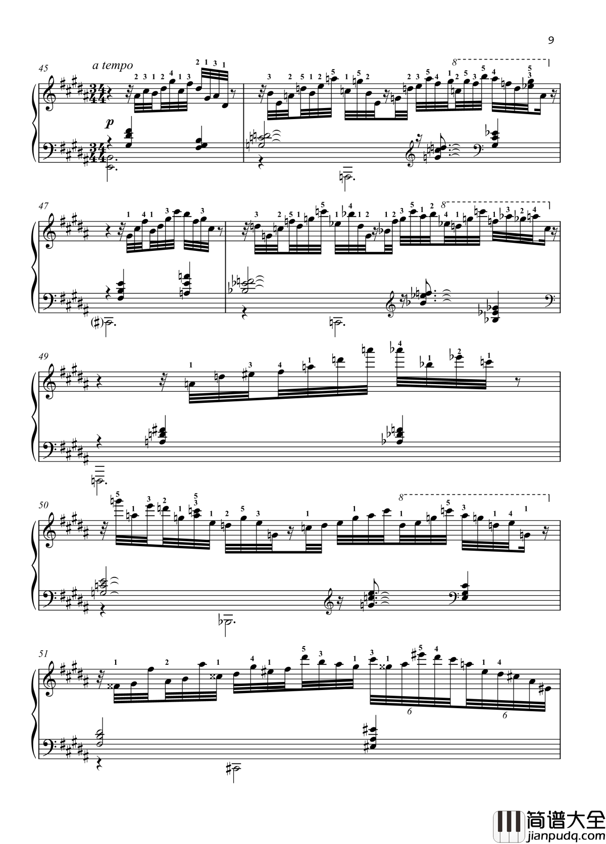 No._4._Reminiscence钢琴谱_带指法_八首音乐会练习曲__Eight_Concert_?tudes_Op_40____爵士_尼古拉·凯帕斯汀