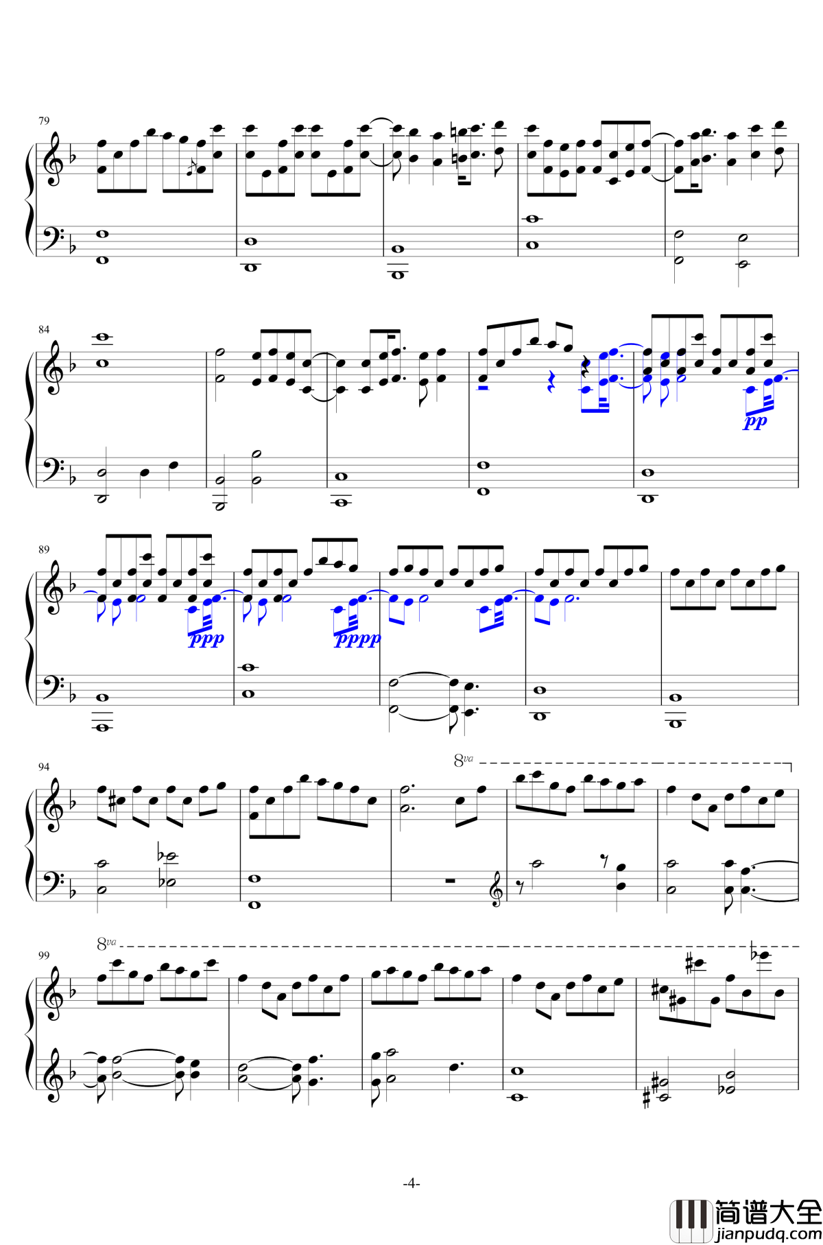 _Summer_Pockets_ED_bgm97钢琴谱_ポケットをふくらませて_麻枝准