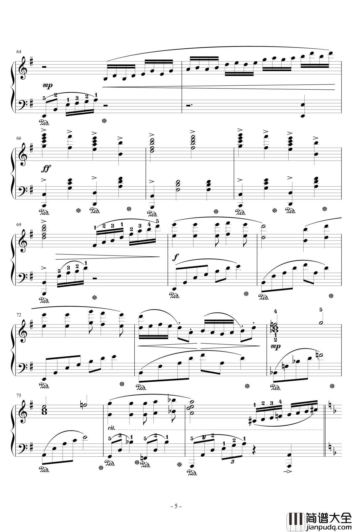 Cosmo_Canyon钢琴谱_Distant_Worlds_IV_植松伸夫