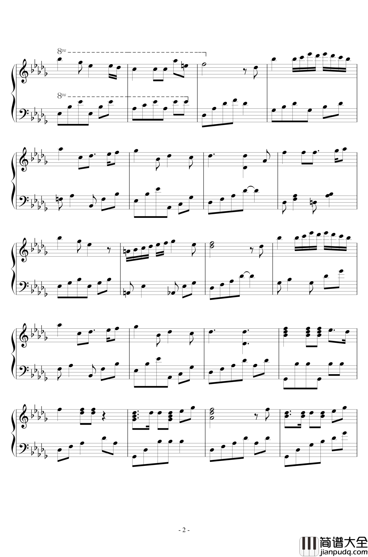 笔头的华尔兹钢琴谱_The_Daydream