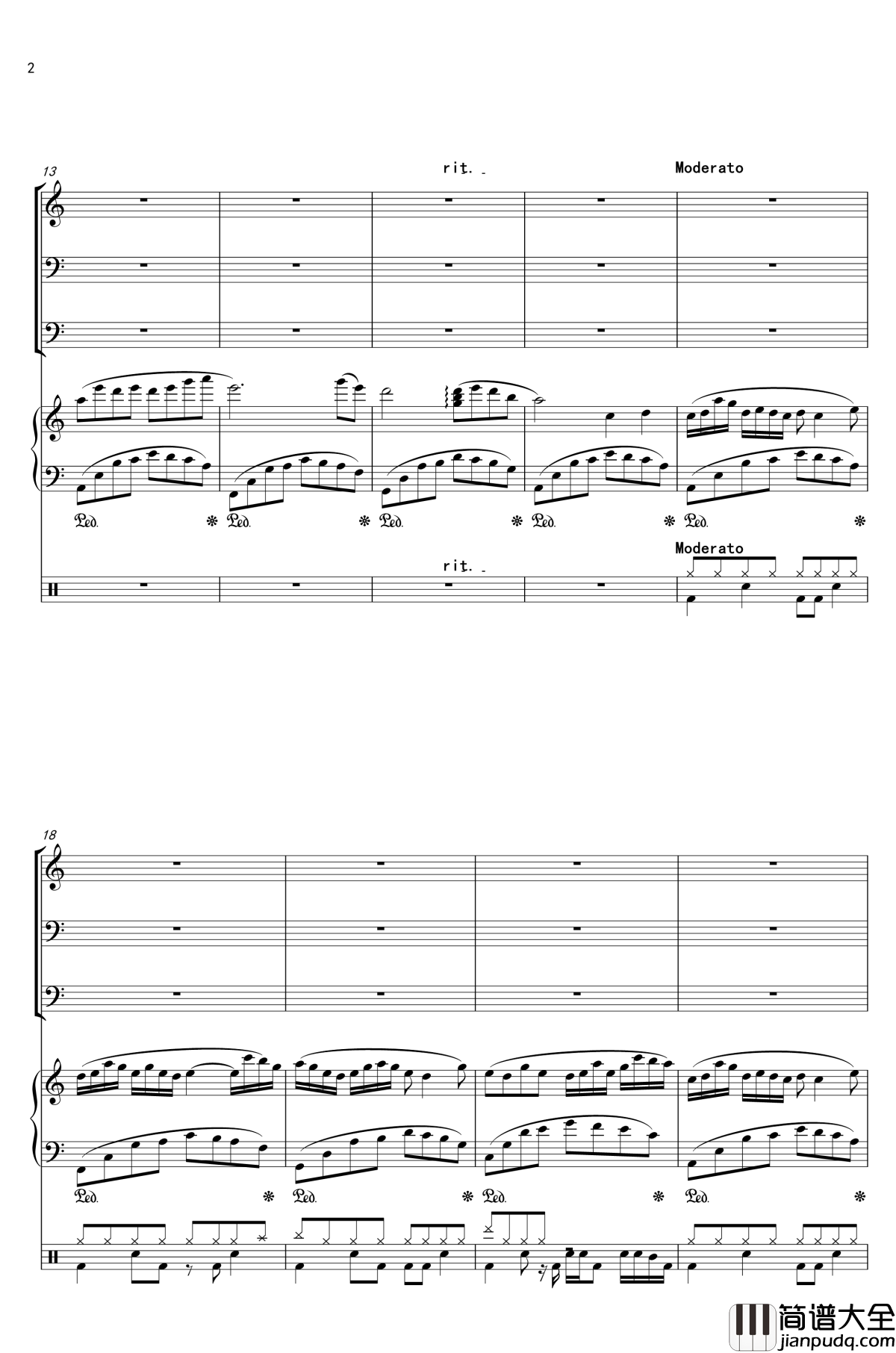 沐雨单言钢琴谱_1037854971