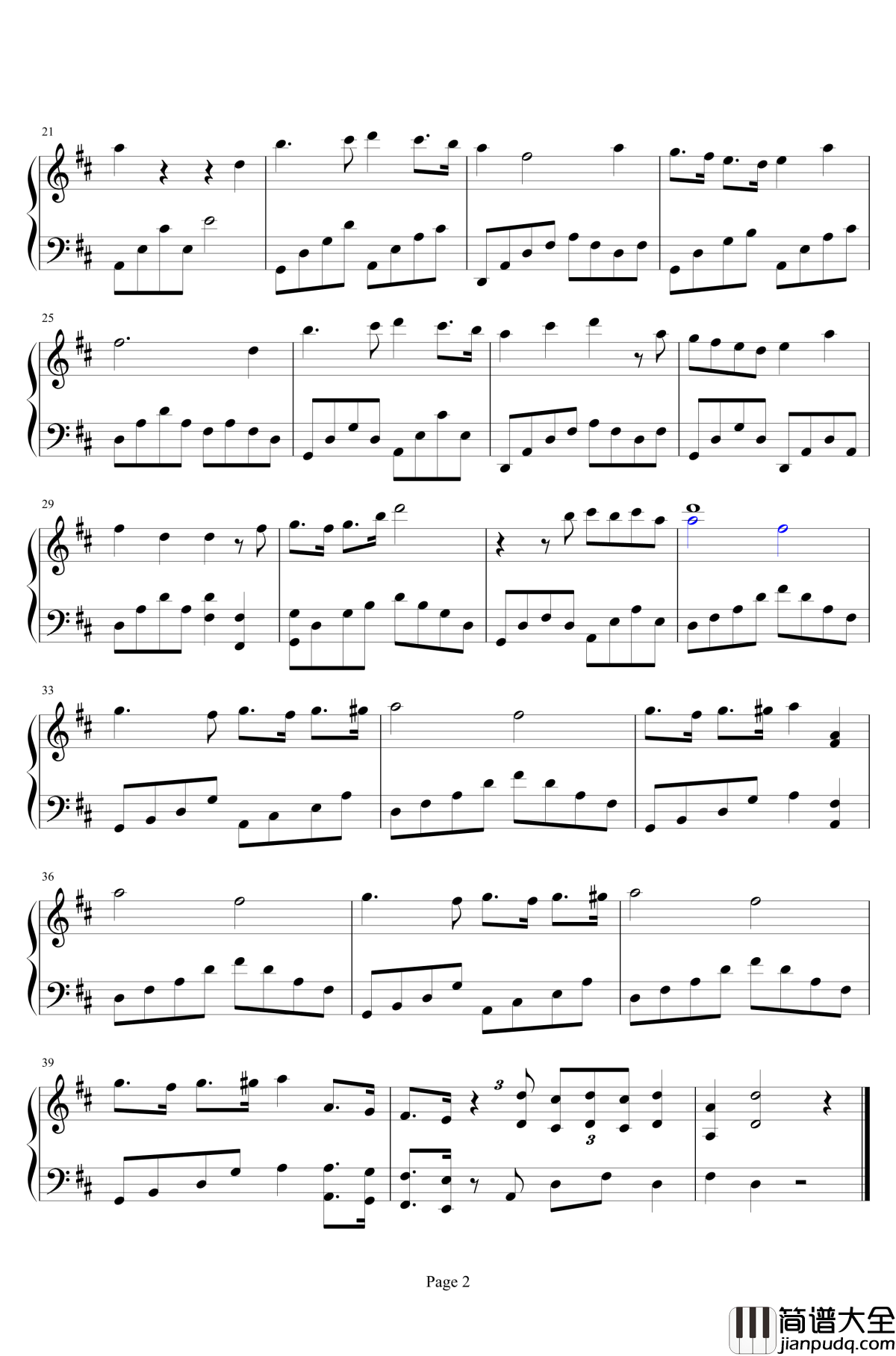 精灵宝可梦XY第五部ED钢琴谱_小软之歌