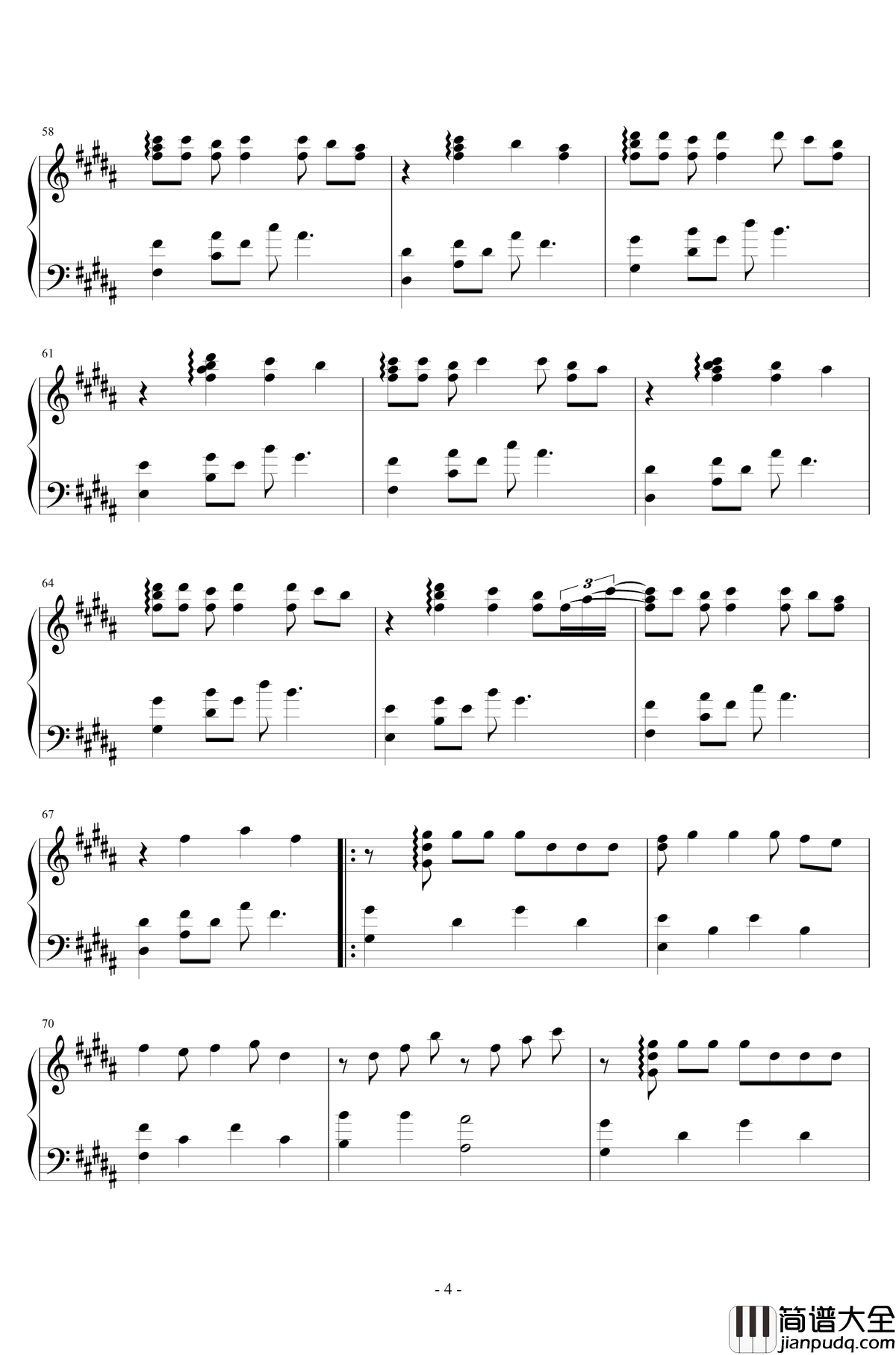 A_Song_for_XX钢琴谱_滨崎步