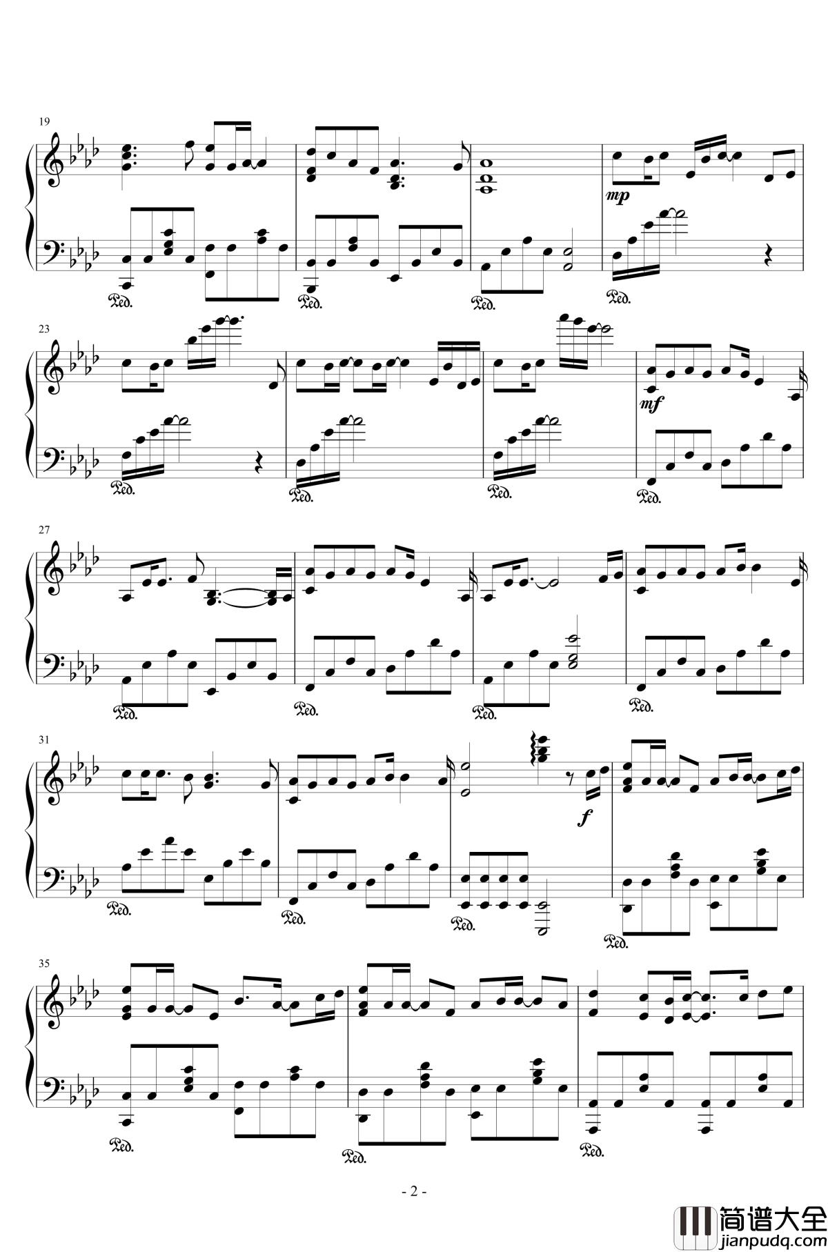 时间飞行钢琴谱__镇魂_推广曲_镇魂