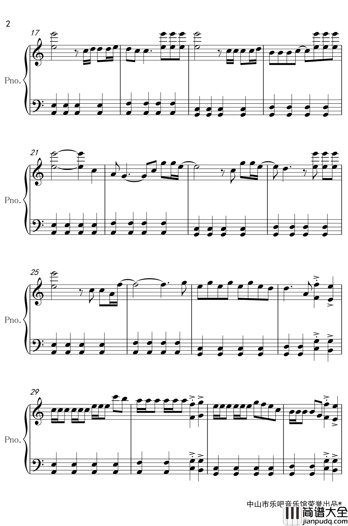 Faded钢琴谱_杰斯珀·伯根