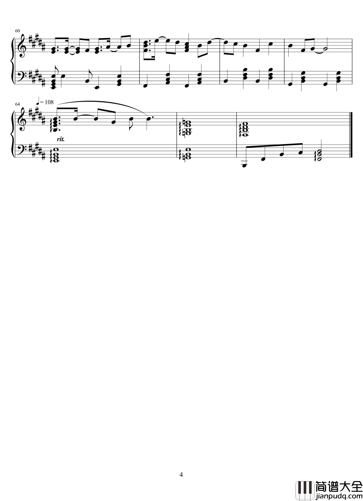 地星撞海星钢琴谱_白宇