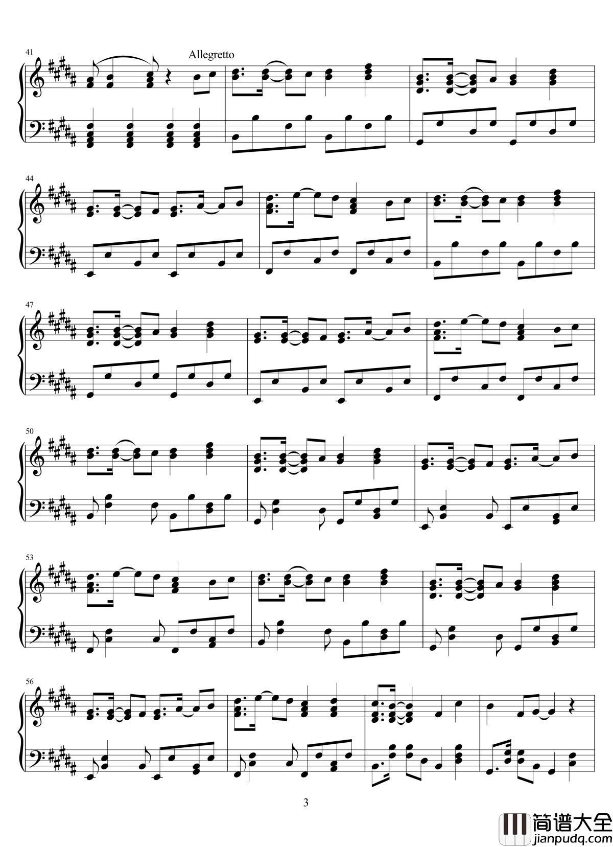 地星撞海星钢琴谱_白宇