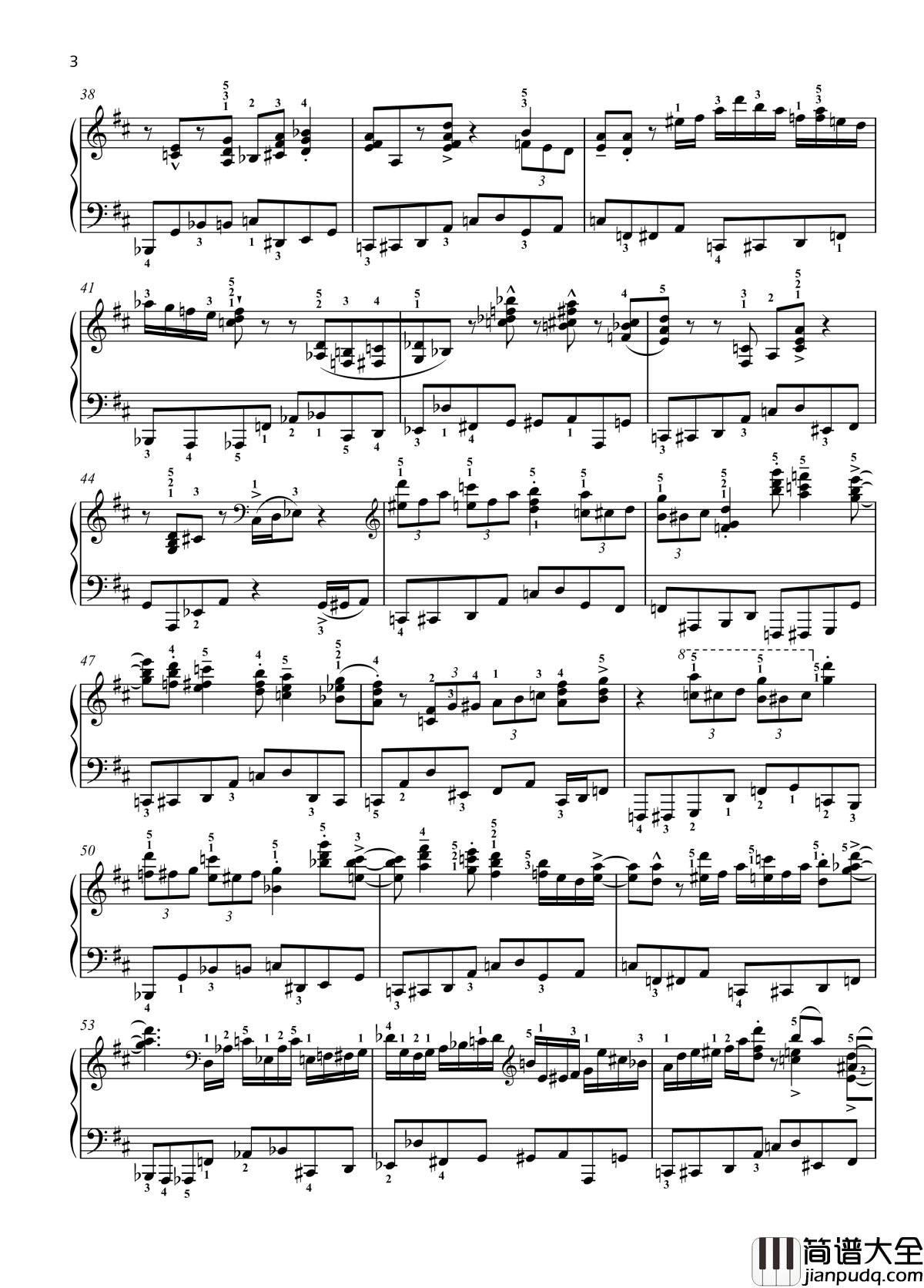 Eight_Concert_?tudes_Op_40___No._5._Shuitka钢琴谱__八首音乐会练习曲__爵士_尼古拉·凯帕斯汀_Nikolai_Kapustin_带指法