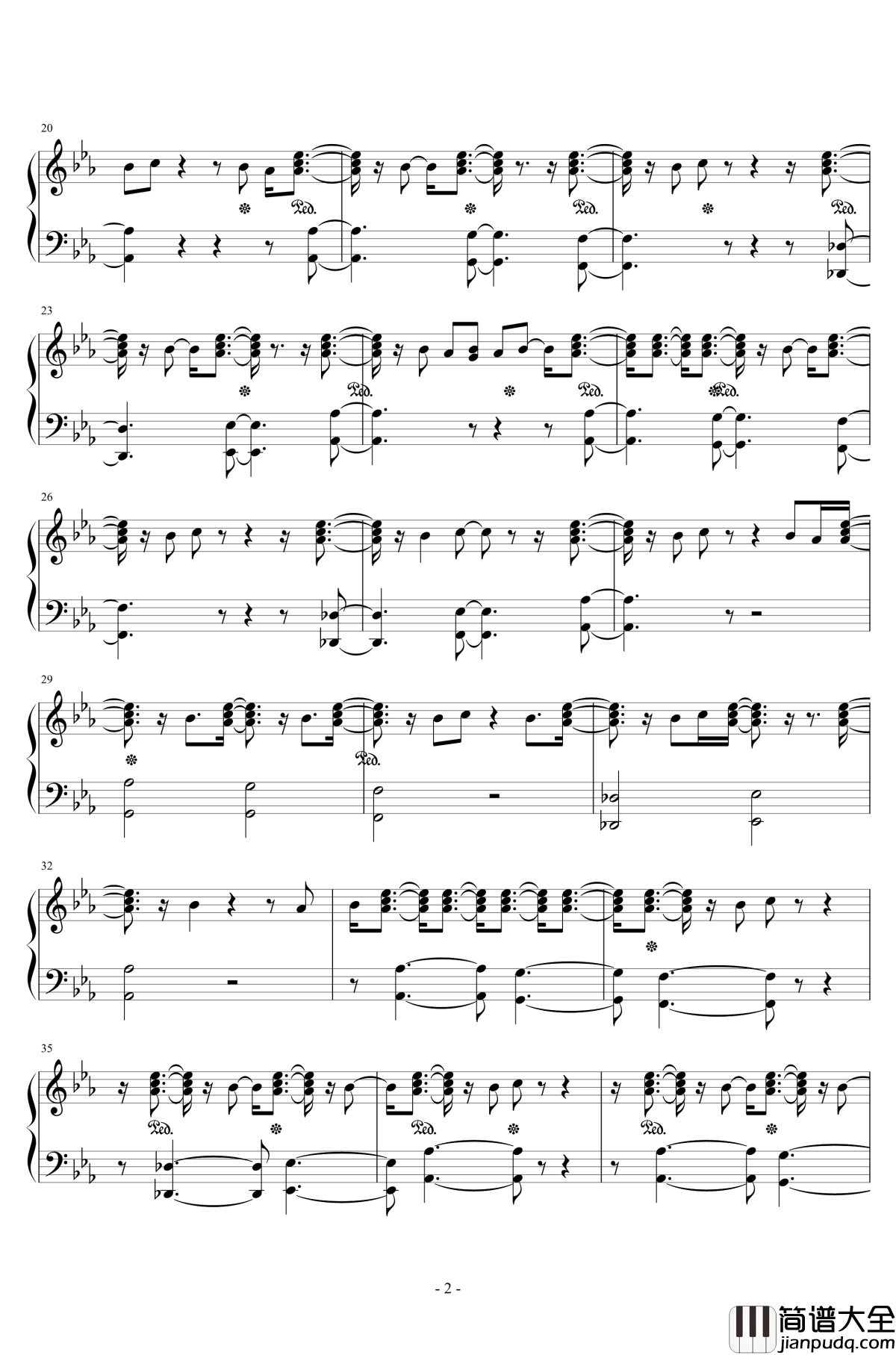 give_you_all钢琴谱_Yico_Tseng_live_instrumental_曾轶可