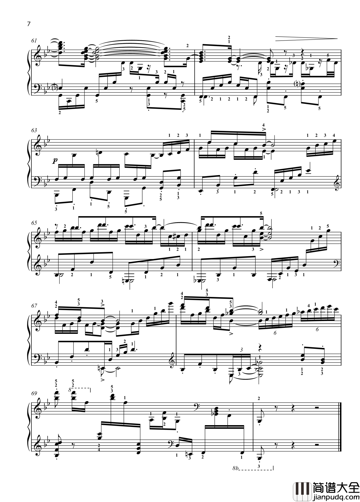 八首音乐会练习曲钢琴谱_爵士_尼古拉·凯帕斯汀_Nikolai_Kapustin_带指法__Eight_Concert_?tudes_Op_40___No._6._Pastoral