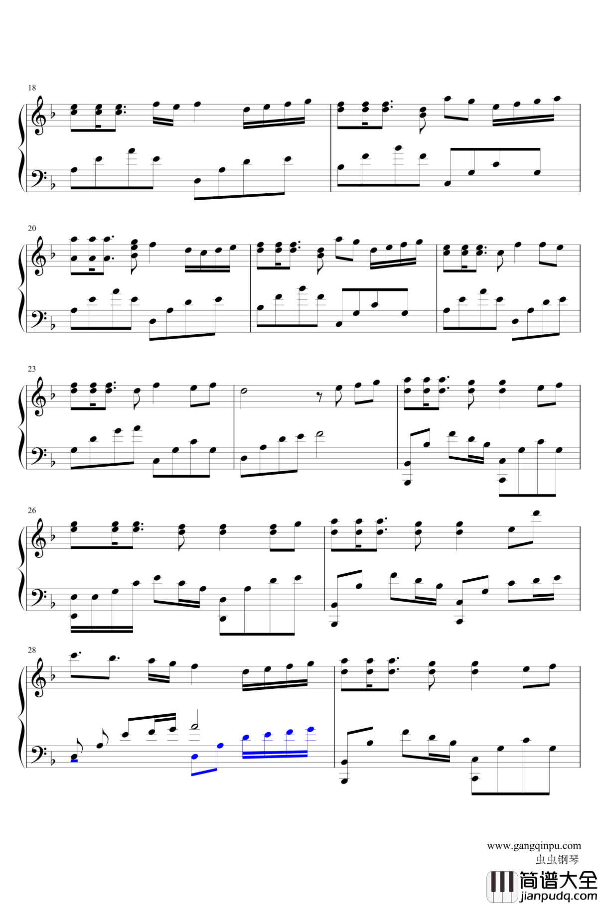 小王子钢琴谱_Serafin