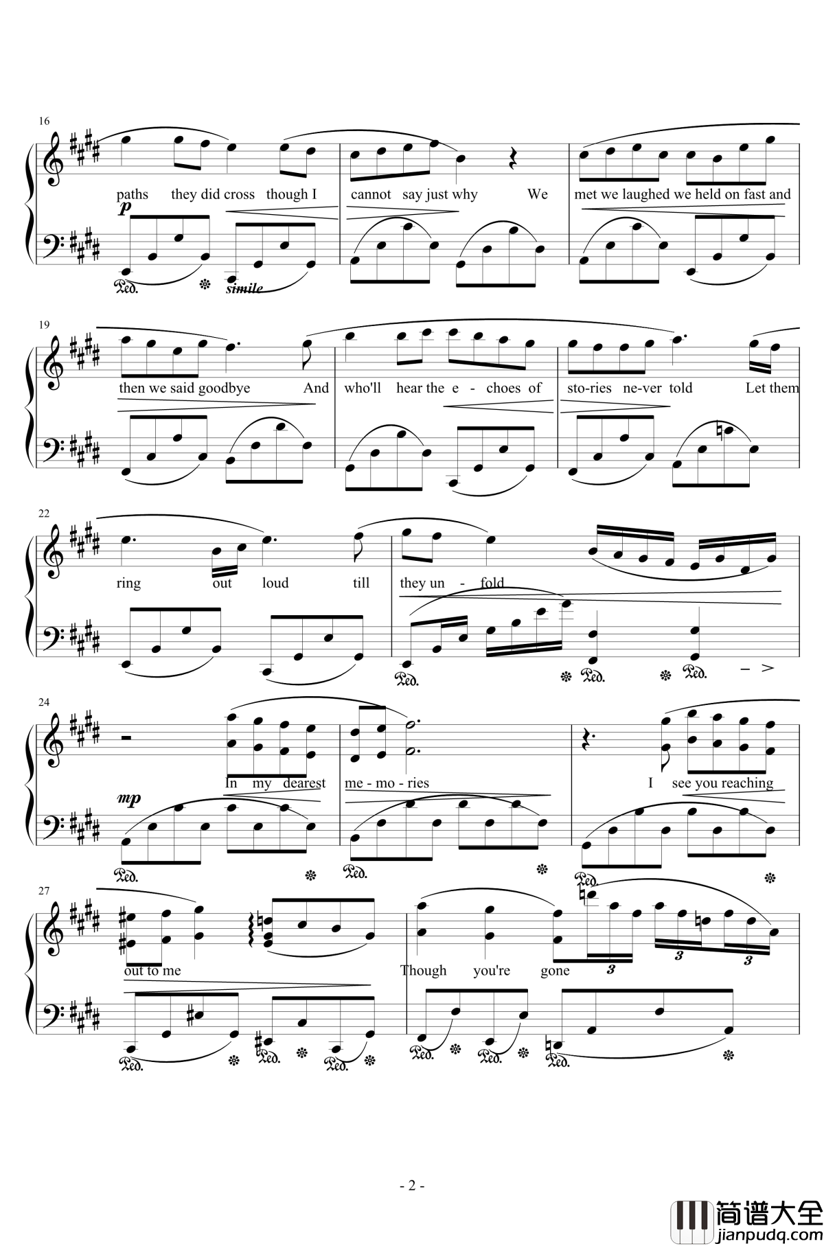 Melodies_of_Life钢琴谱_植松伸夫