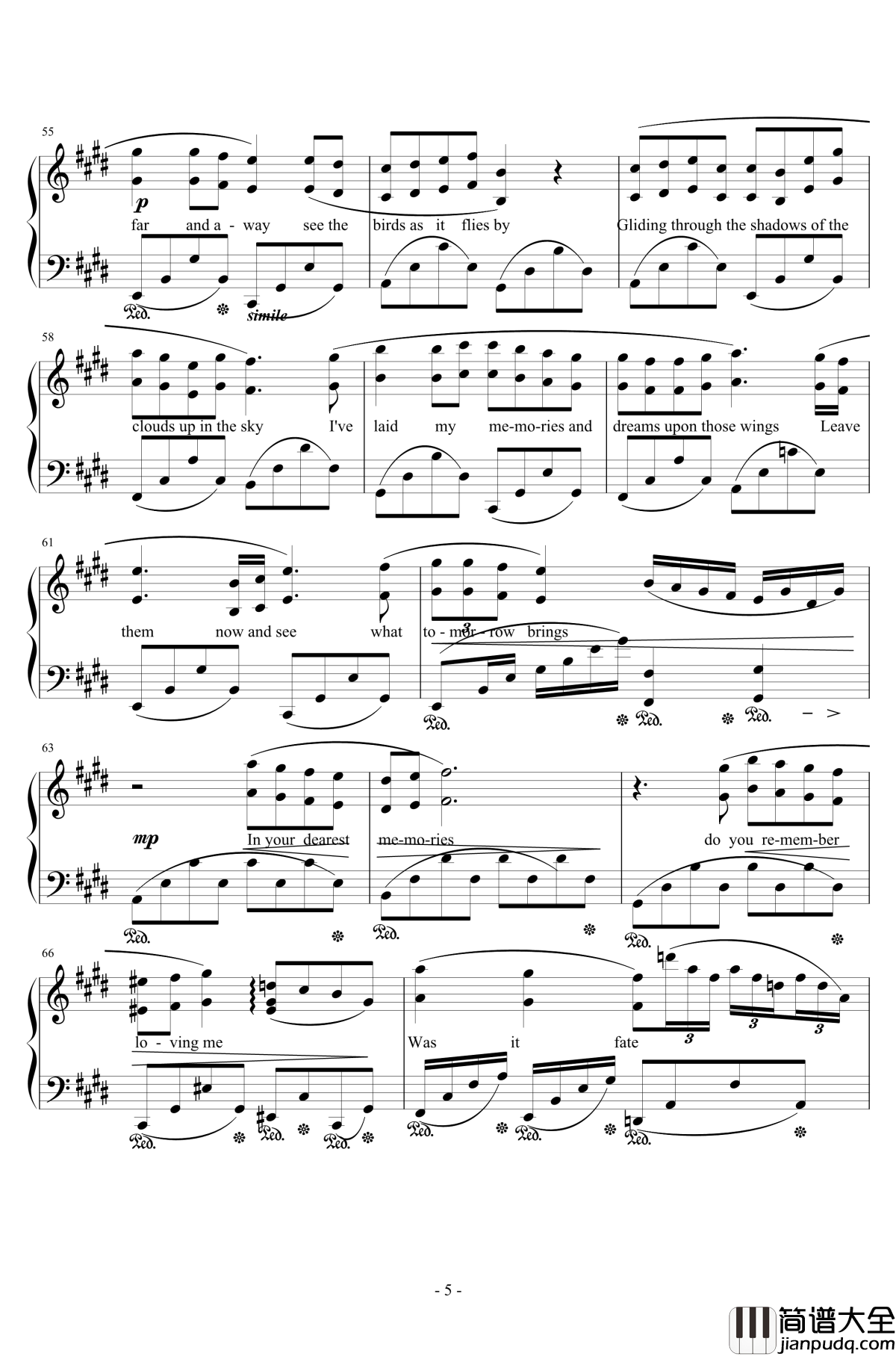 Melodies_of_Life钢琴谱_植松伸夫