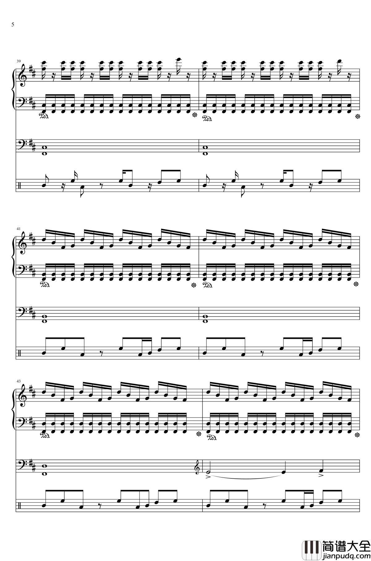 感情升华_三乐器版本钢琴谱_灵契插曲_灵契