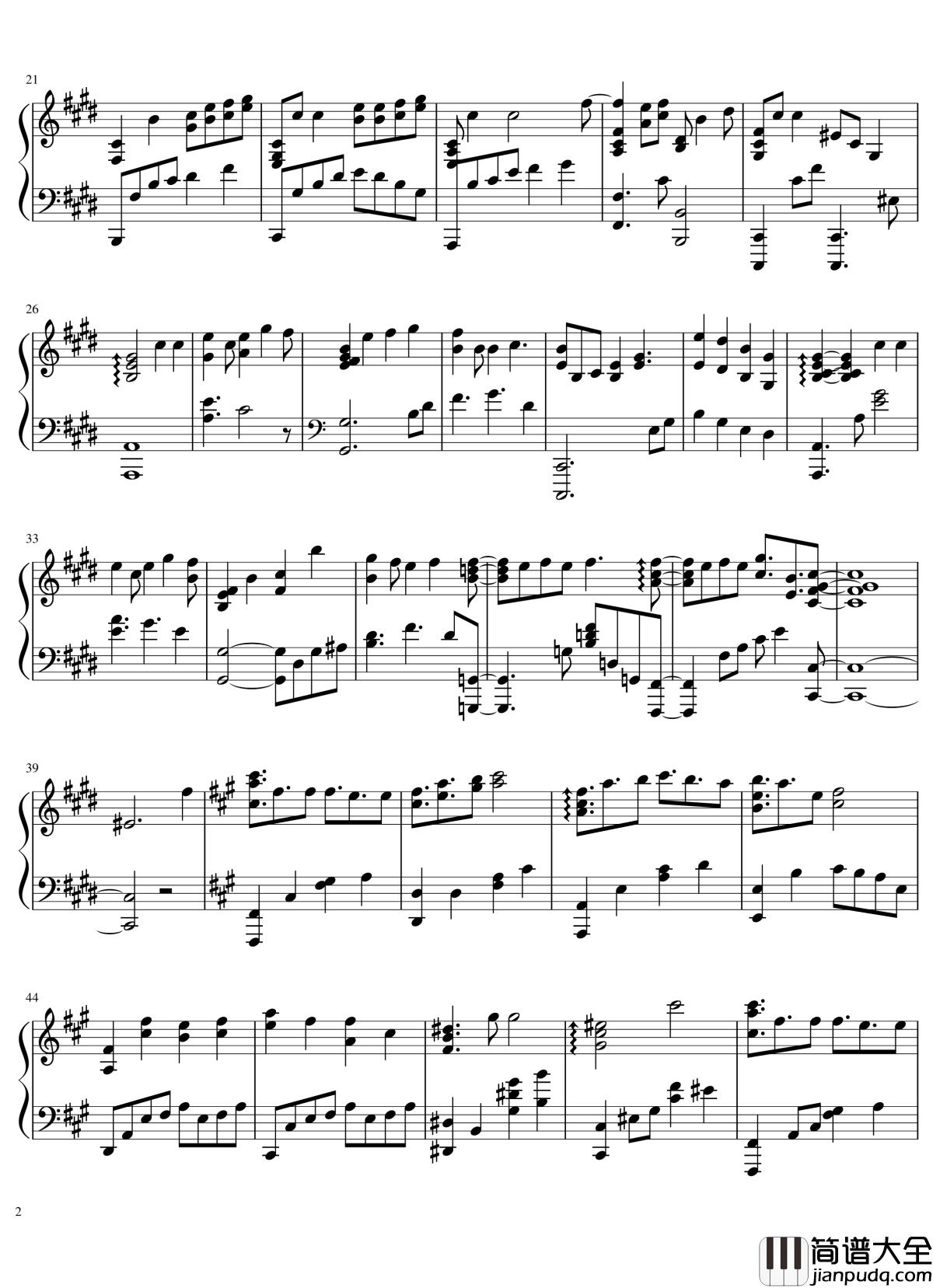 There_is_a_reason钢琴谱_nogamenolife