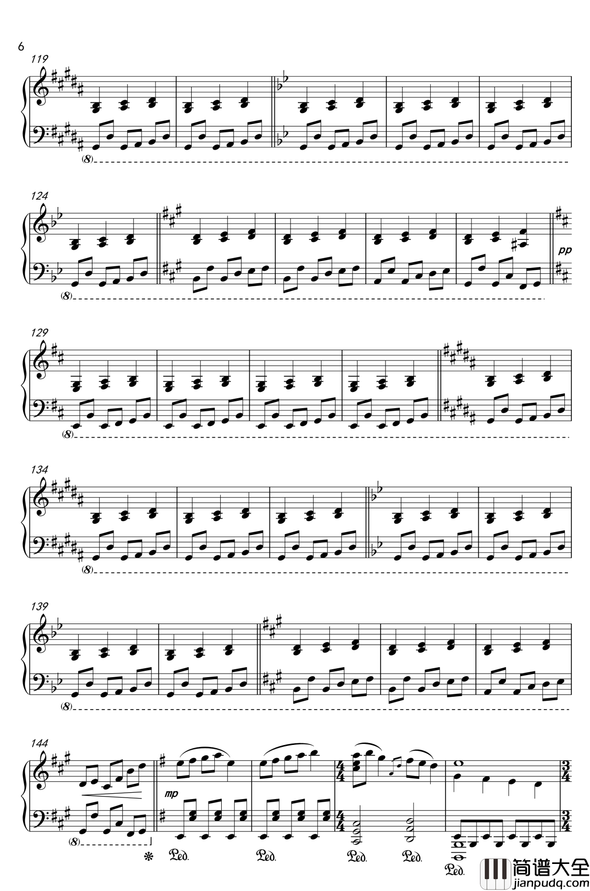 大神神话传钢琴谱_幻想游戏_东方神灵庙_触手猴