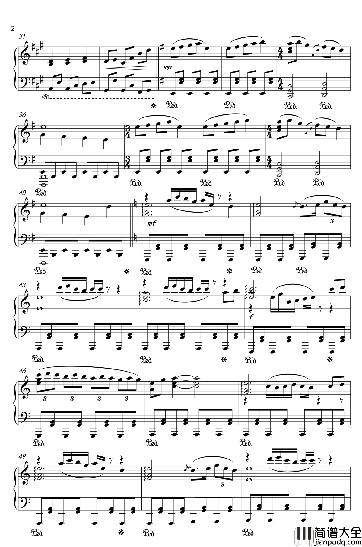 大神神话传钢琴谱_幻想游戏_东方神灵庙_触手猴