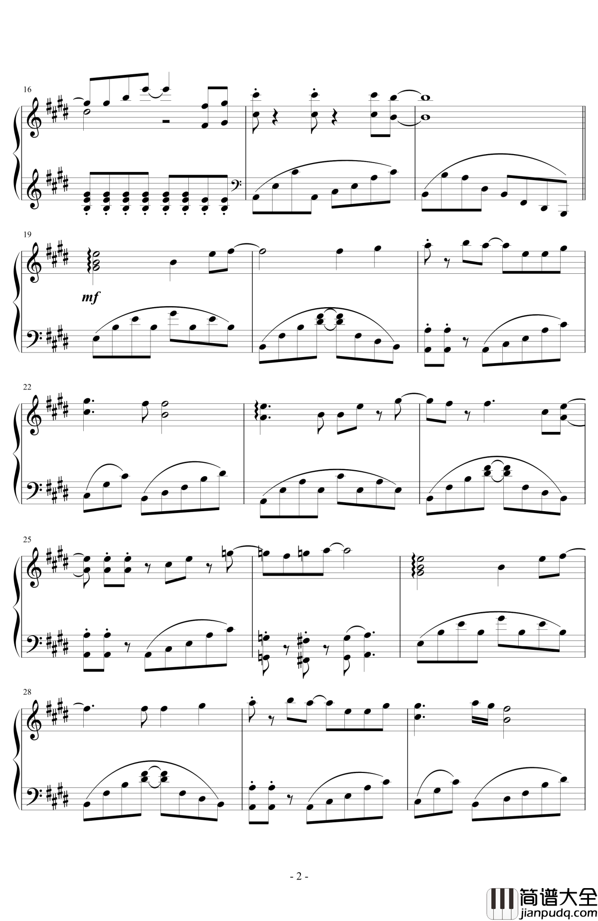 Comic_Girls主题曲钢琴谱_op_Comic_girls_4月番