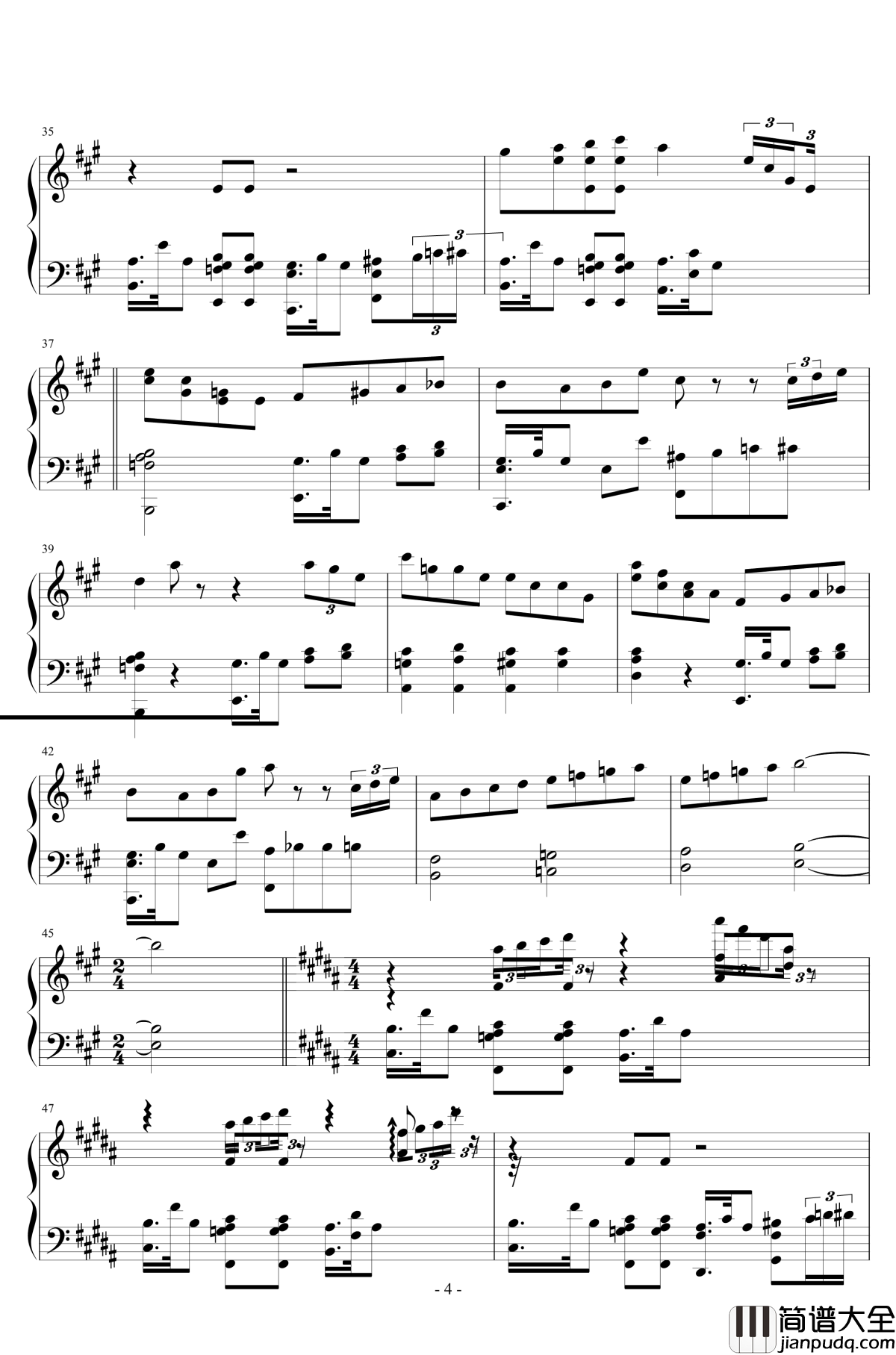 StRaNgE_GiRl钢琴谱_血腥残阳