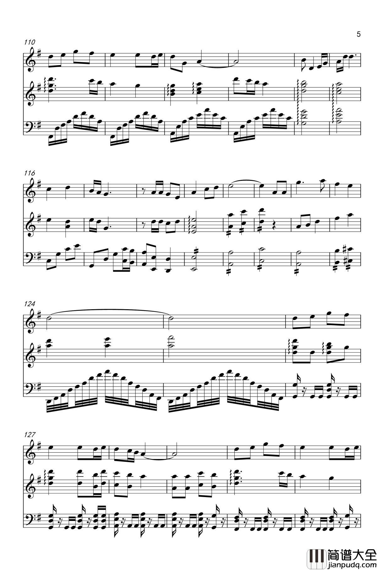 大地芬芳钢琴谱_雷佳