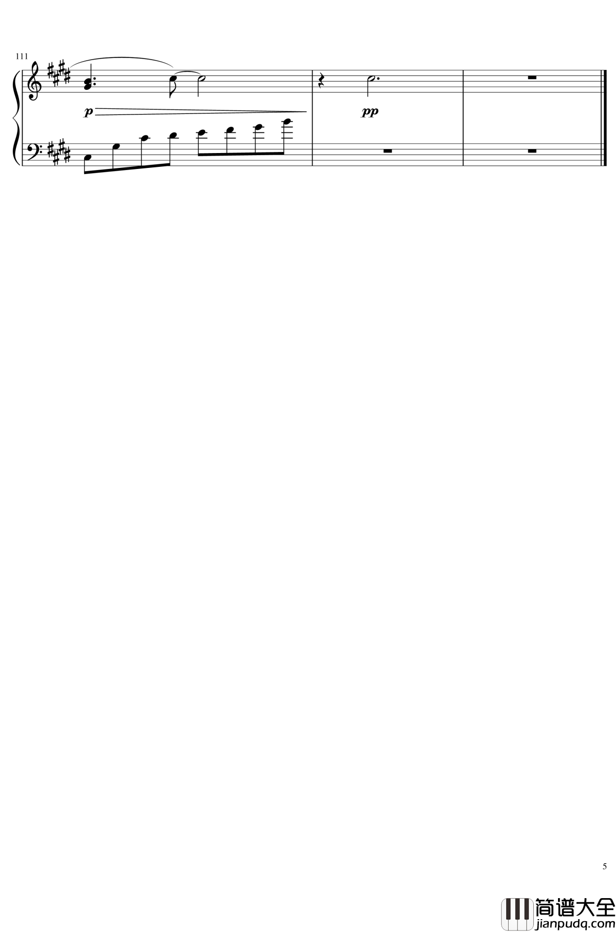 花時計と夢钢琴谱_东方二创音乐_莉莉白