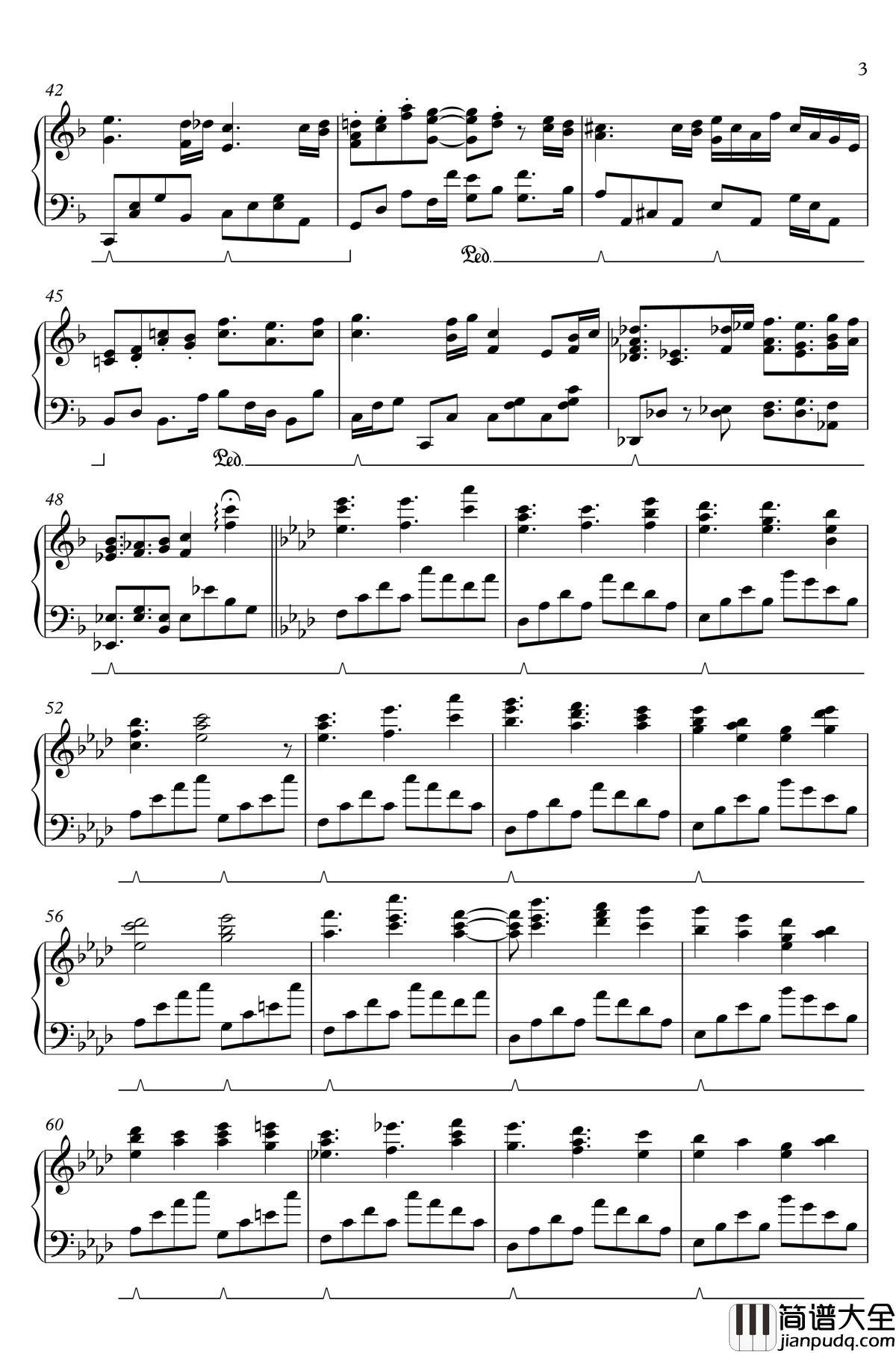 沈黙の春景钢琴谱_东方真珠岛_东方project