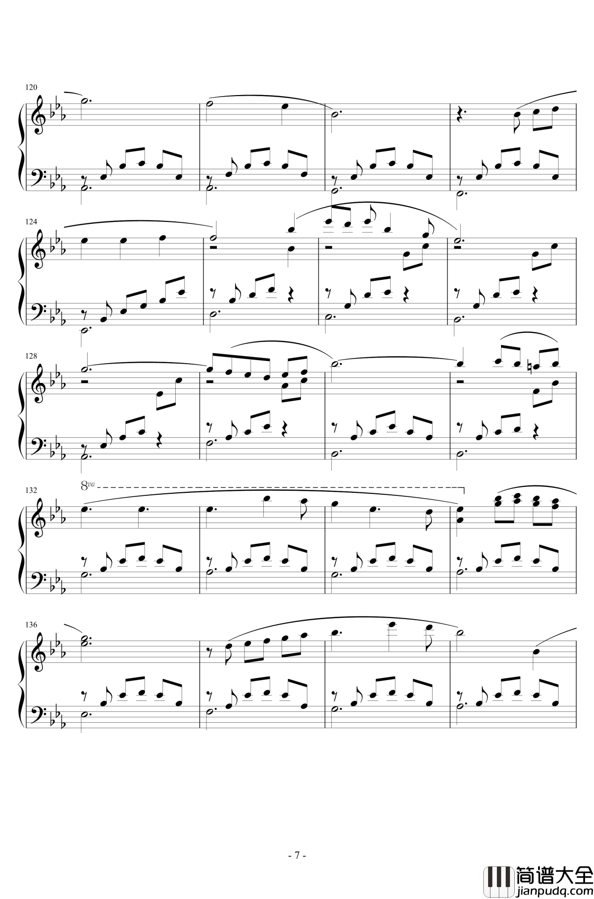 風の谷のナウシカ钢琴谱_李小熊改编_広橋真紀子