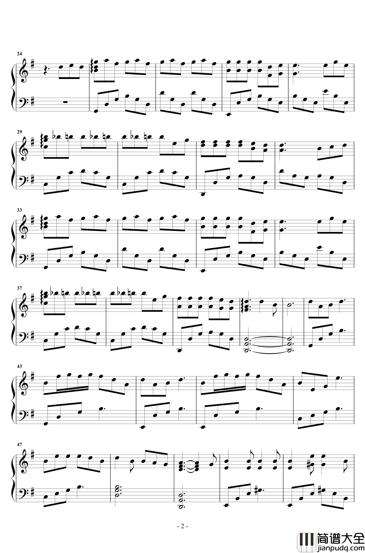 小半钢琴谱_陈粒_华丽独奏