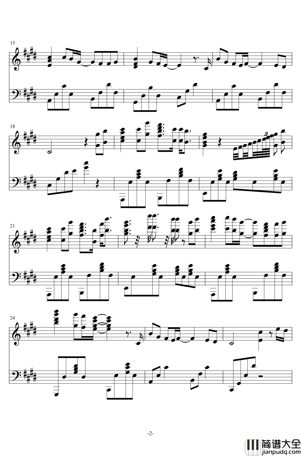 乌兰巴托的夜钢琴谱_谭维维