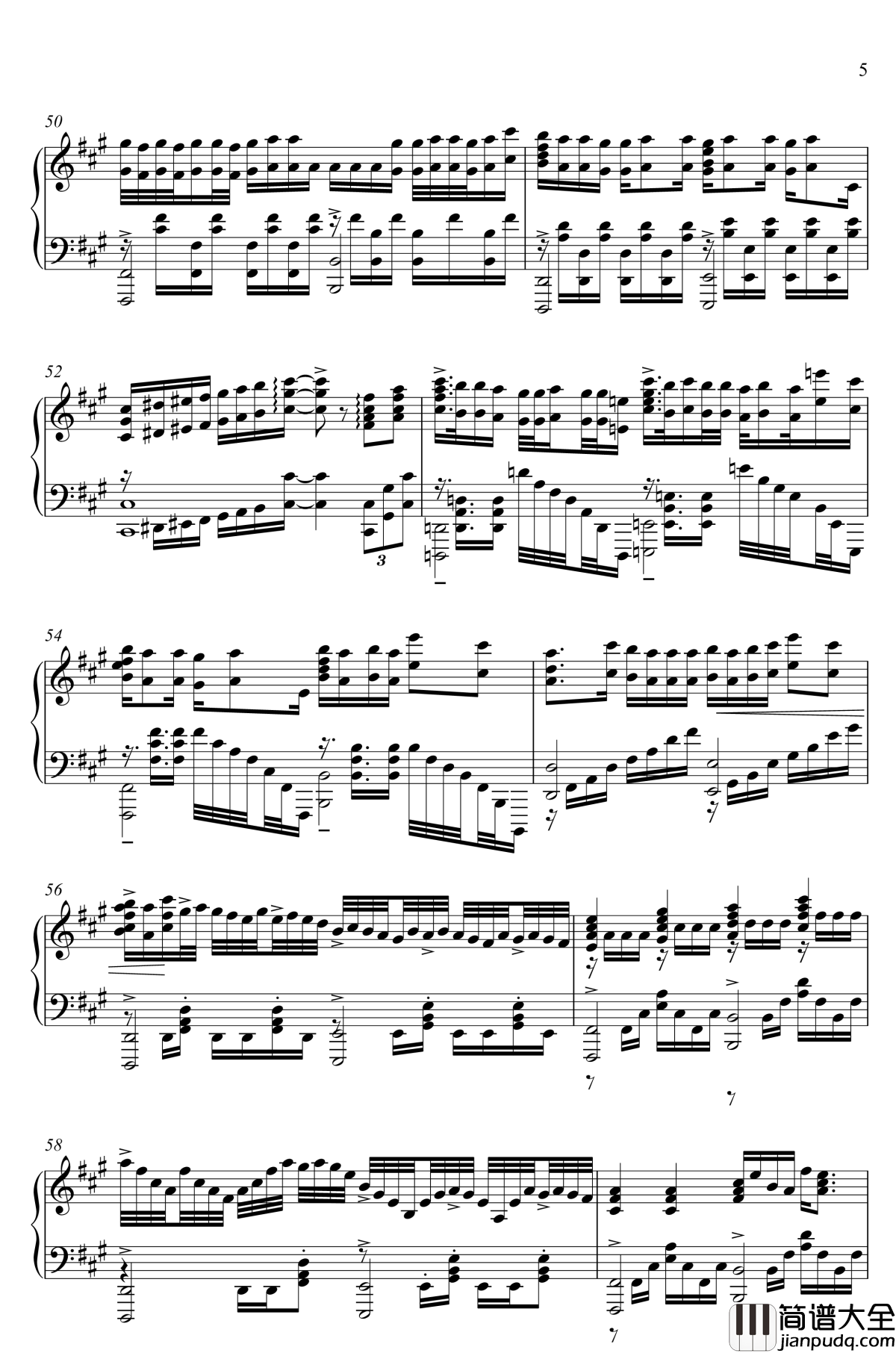 家有女友op_钢琴谱_カワキヲアメク_钢琴改编完整版_家有女友