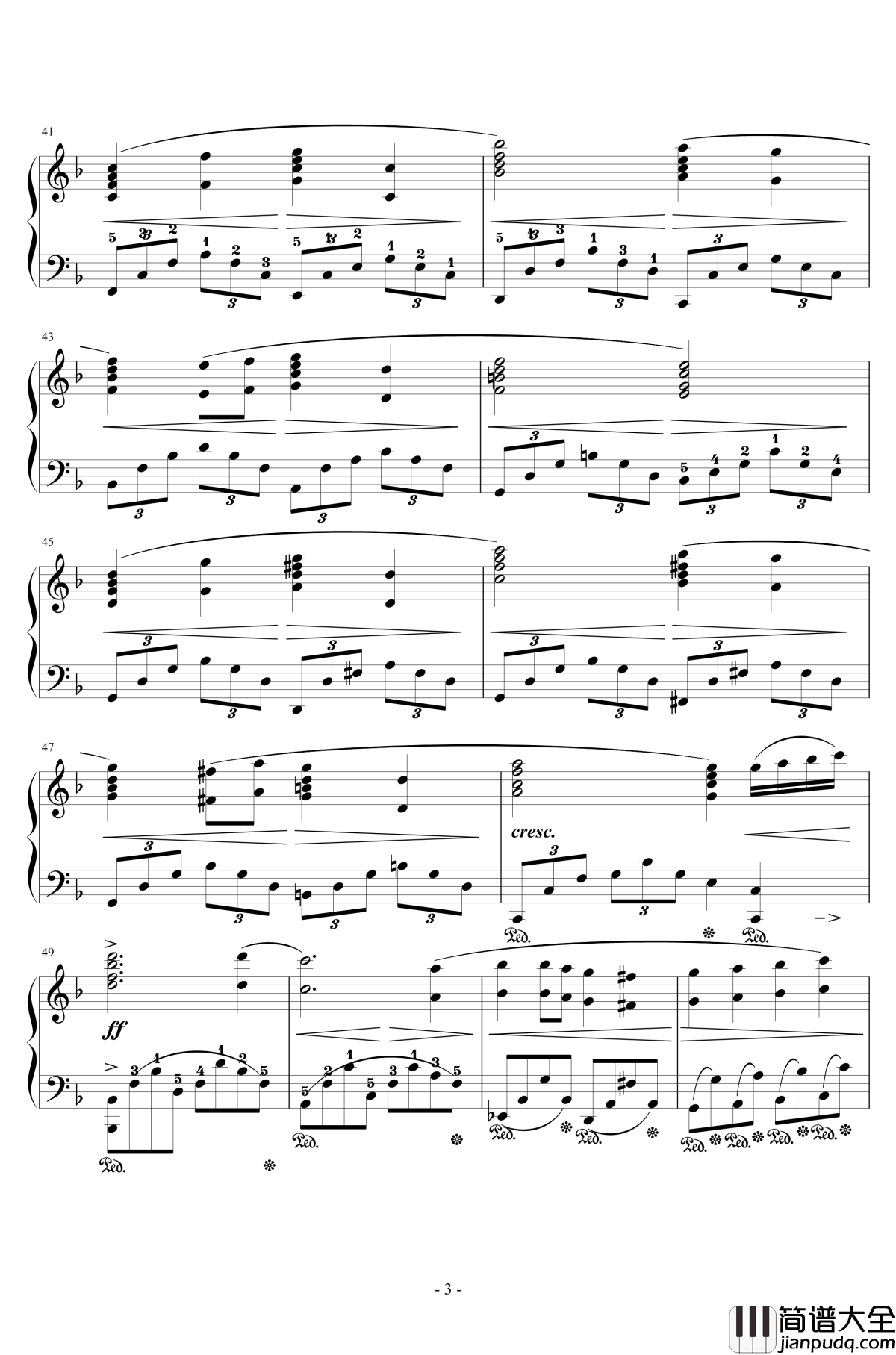 FINAL_FANTASY钢琴谱_ENCORE_植松伸夫