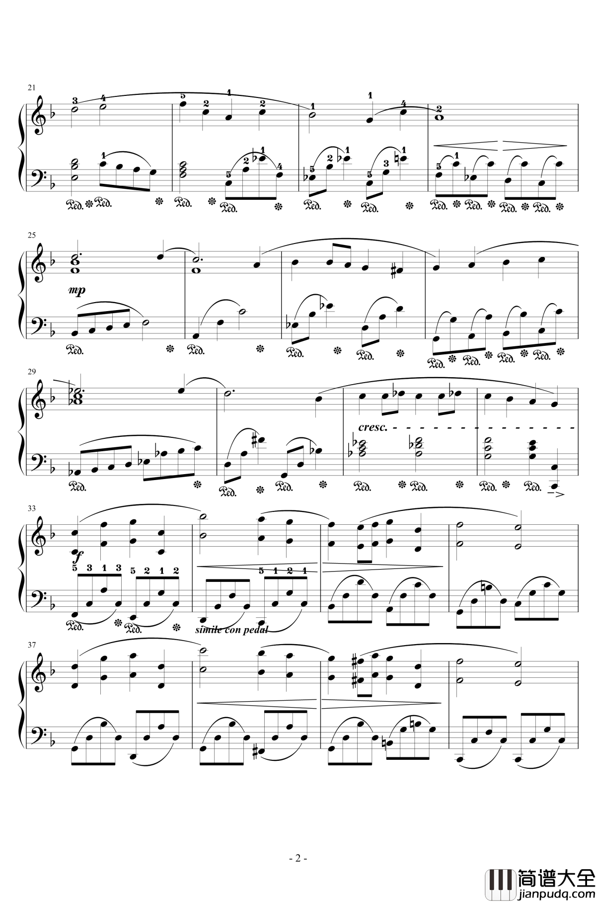 FINAL_FANTASY钢琴谱_ENCORE_植松伸夫