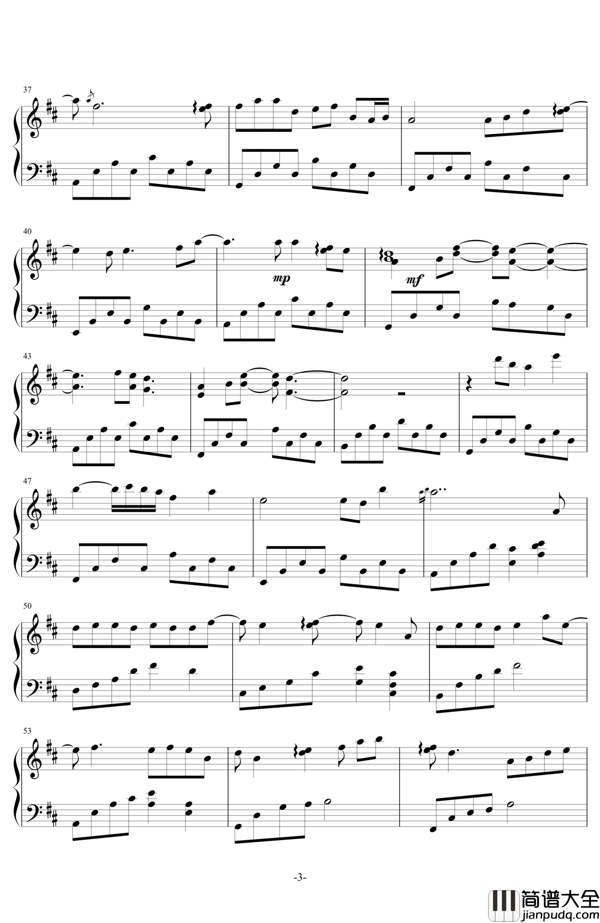 画中仙钢琴谱_钢琴版_金莎