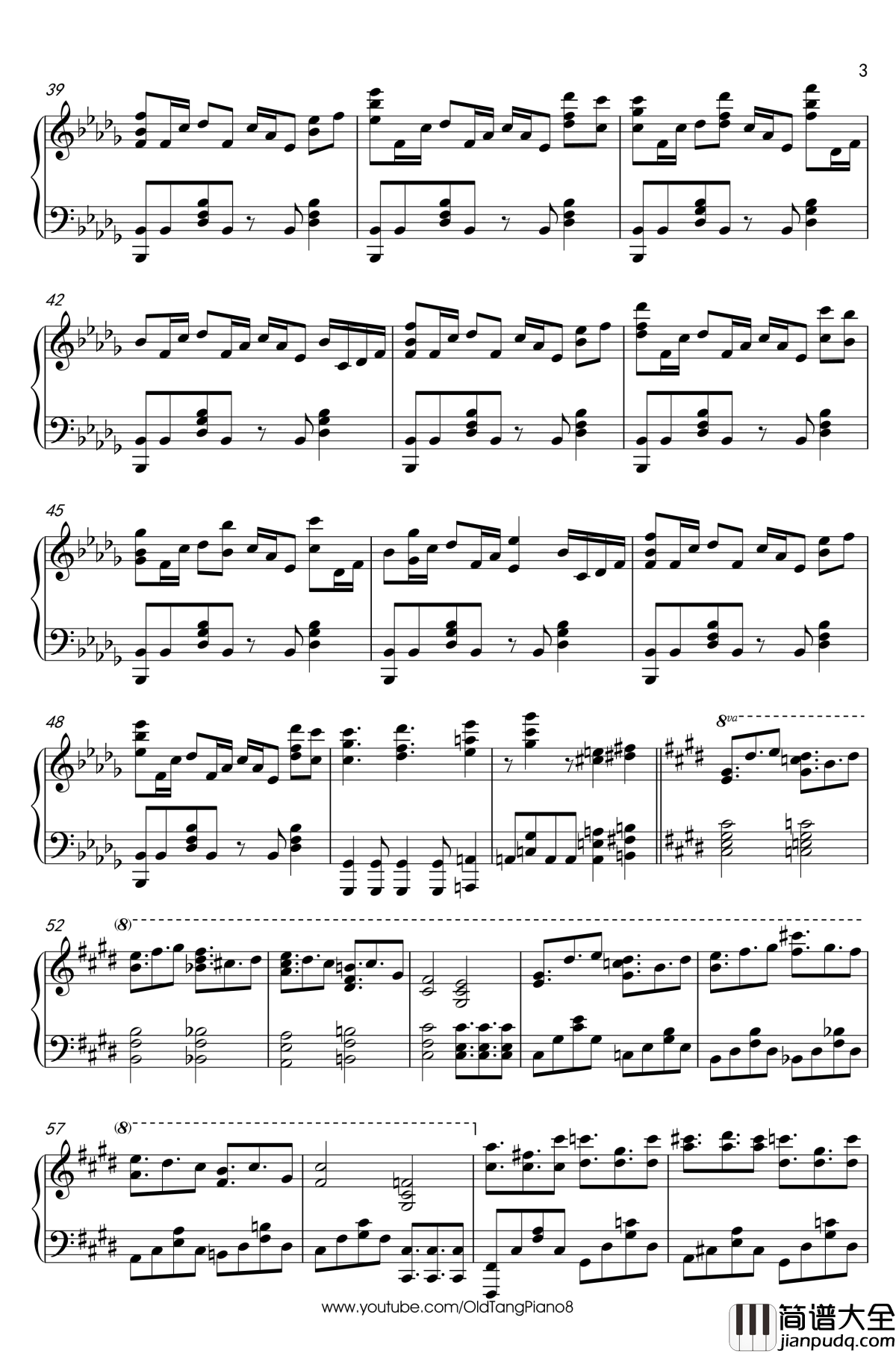 妖怪山间无色风钢琴谱_东方天空璋_东方project