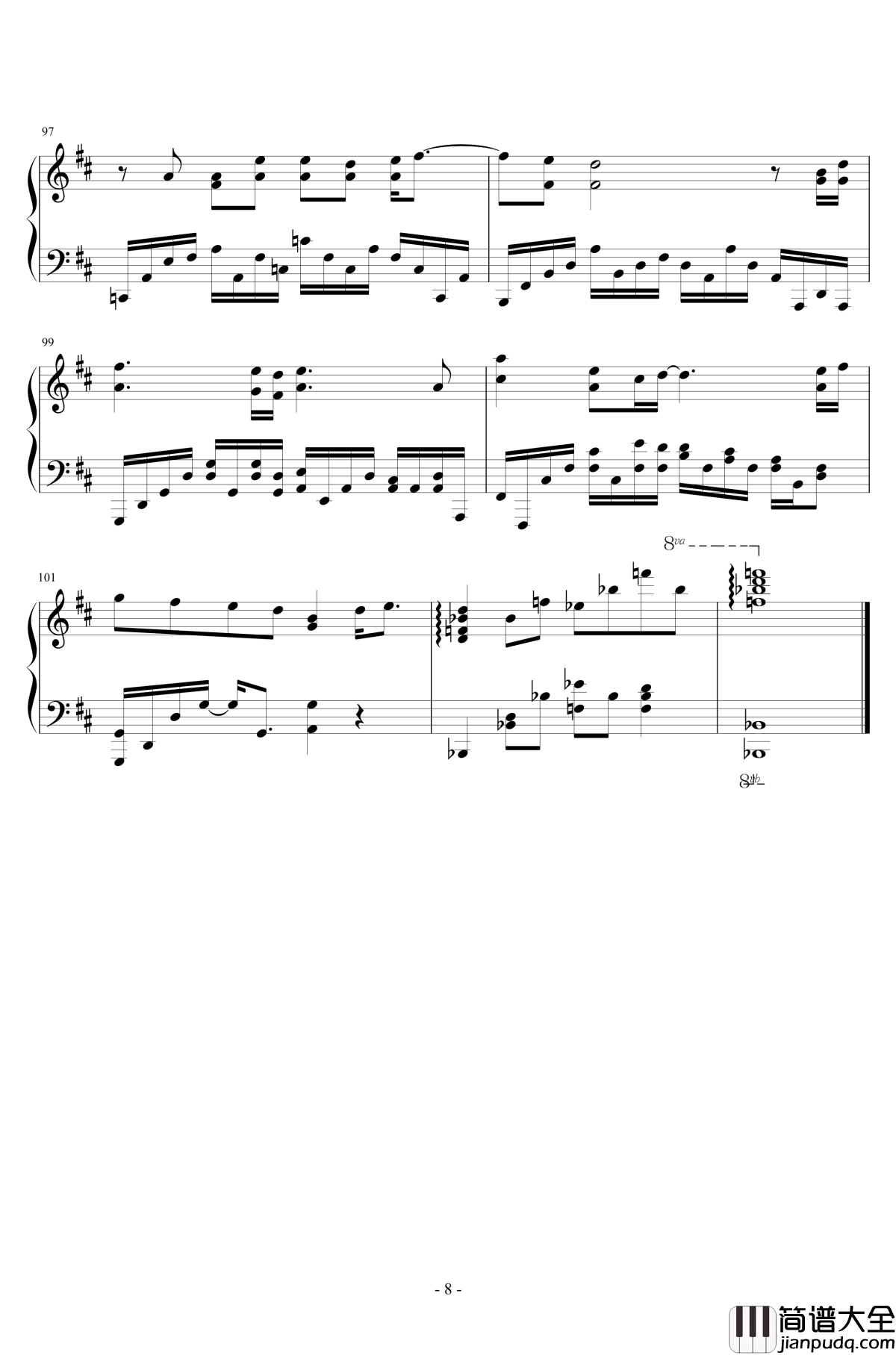 黑裙子+悬崖钢琴谱_张芸京