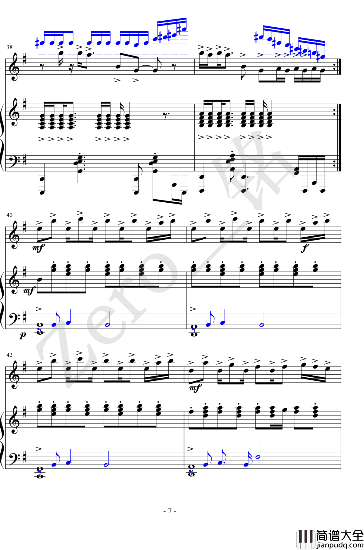 第五人格钢琴谱_三手联弹_徐梦圆