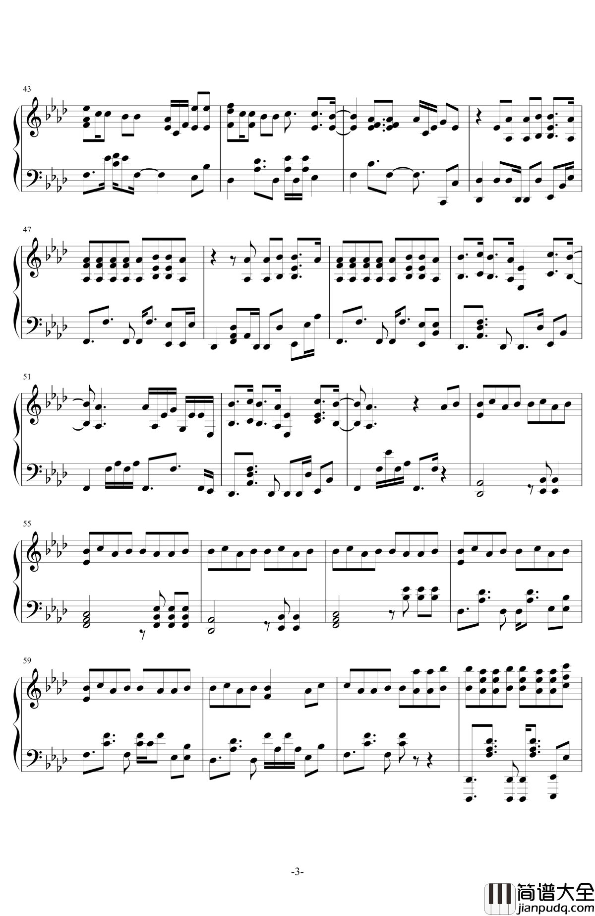 closer钢琴谱_The_Chainsmokers/Coldplay