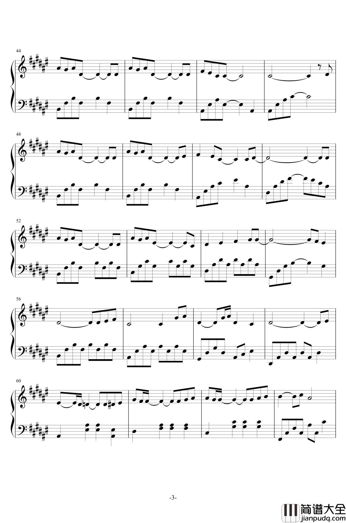 ANGEL钢琴谱_茶太