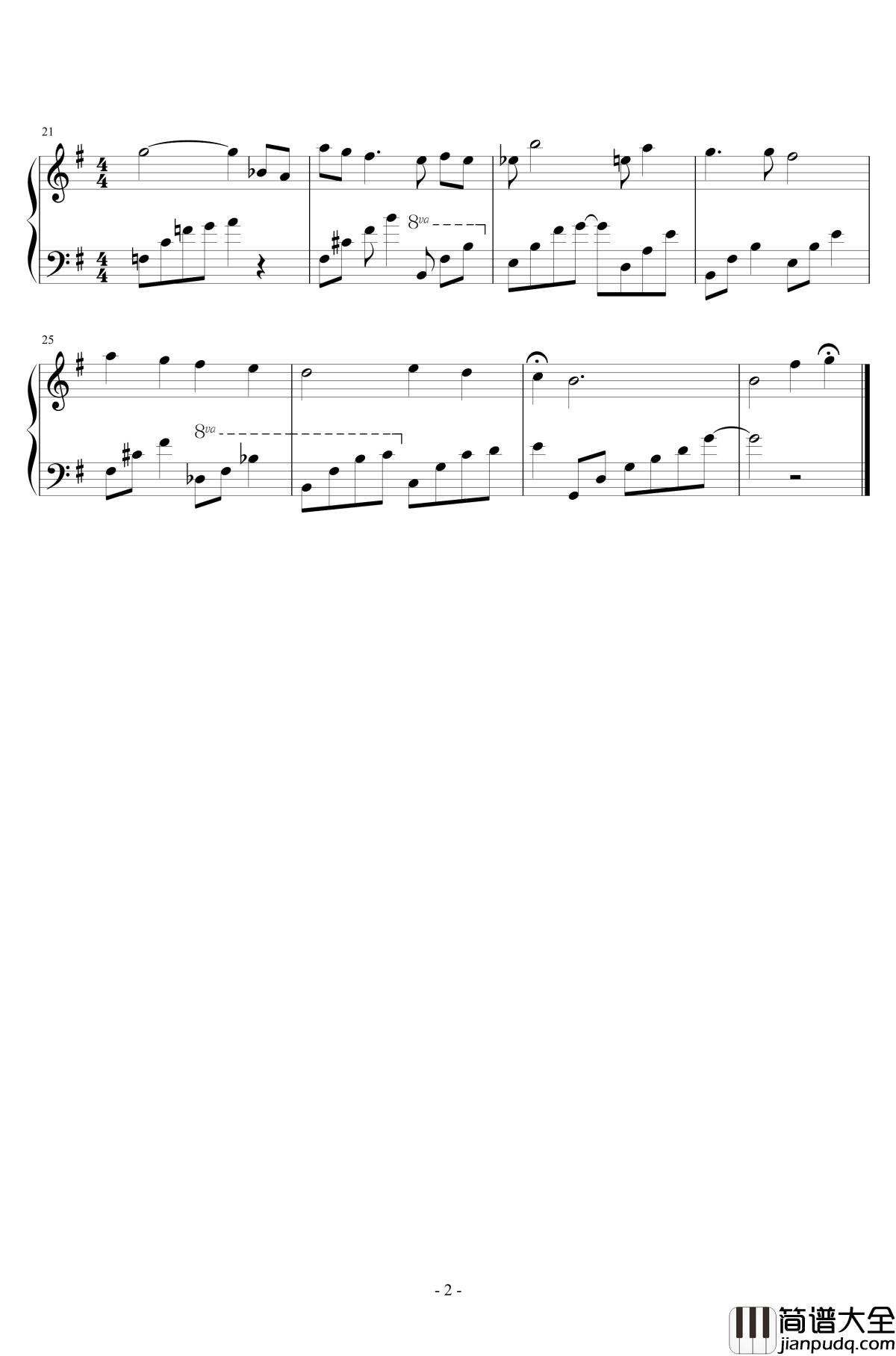 依偎着你钢琴谱_付冬波