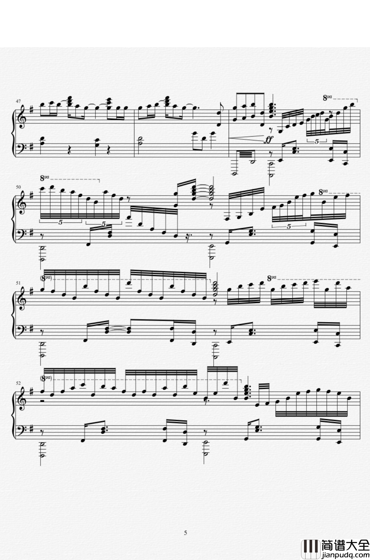 a_letter钢琴谱_泽野弘之