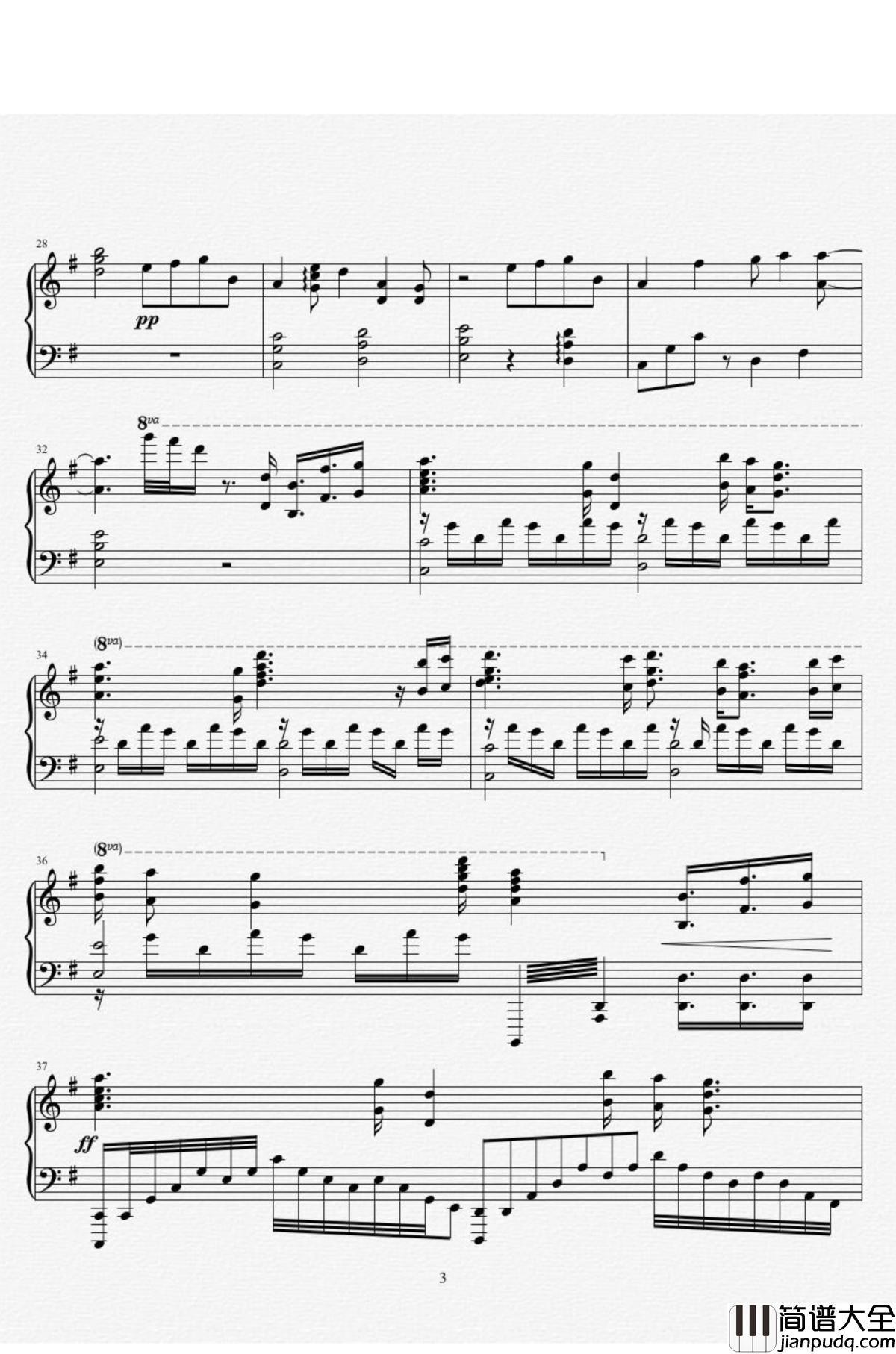 a_letter钢琴谱_泽野弘之