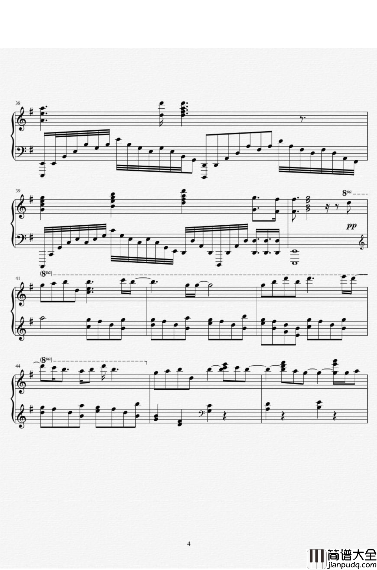 a_letter钢琴谱_泽野弘之