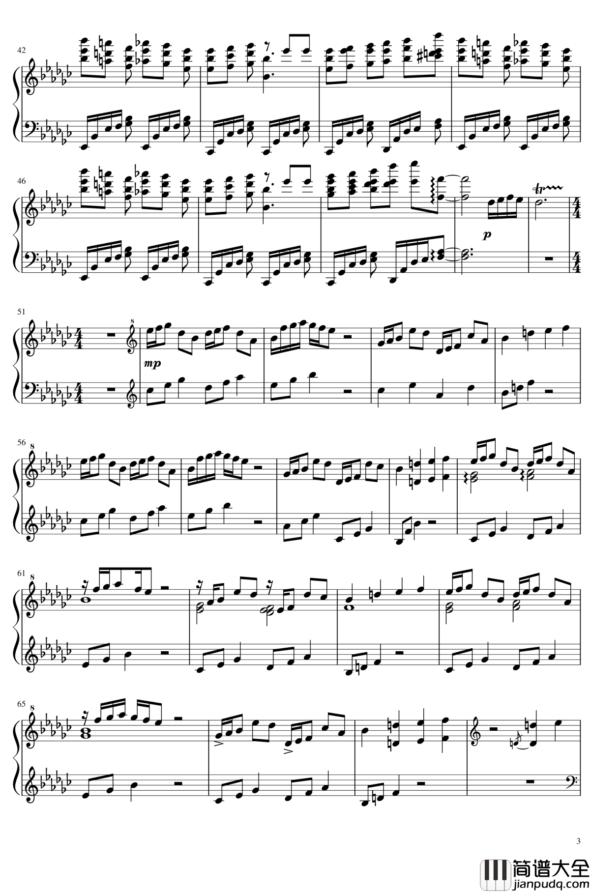 魔术师梅莉钢琴谱_东方project