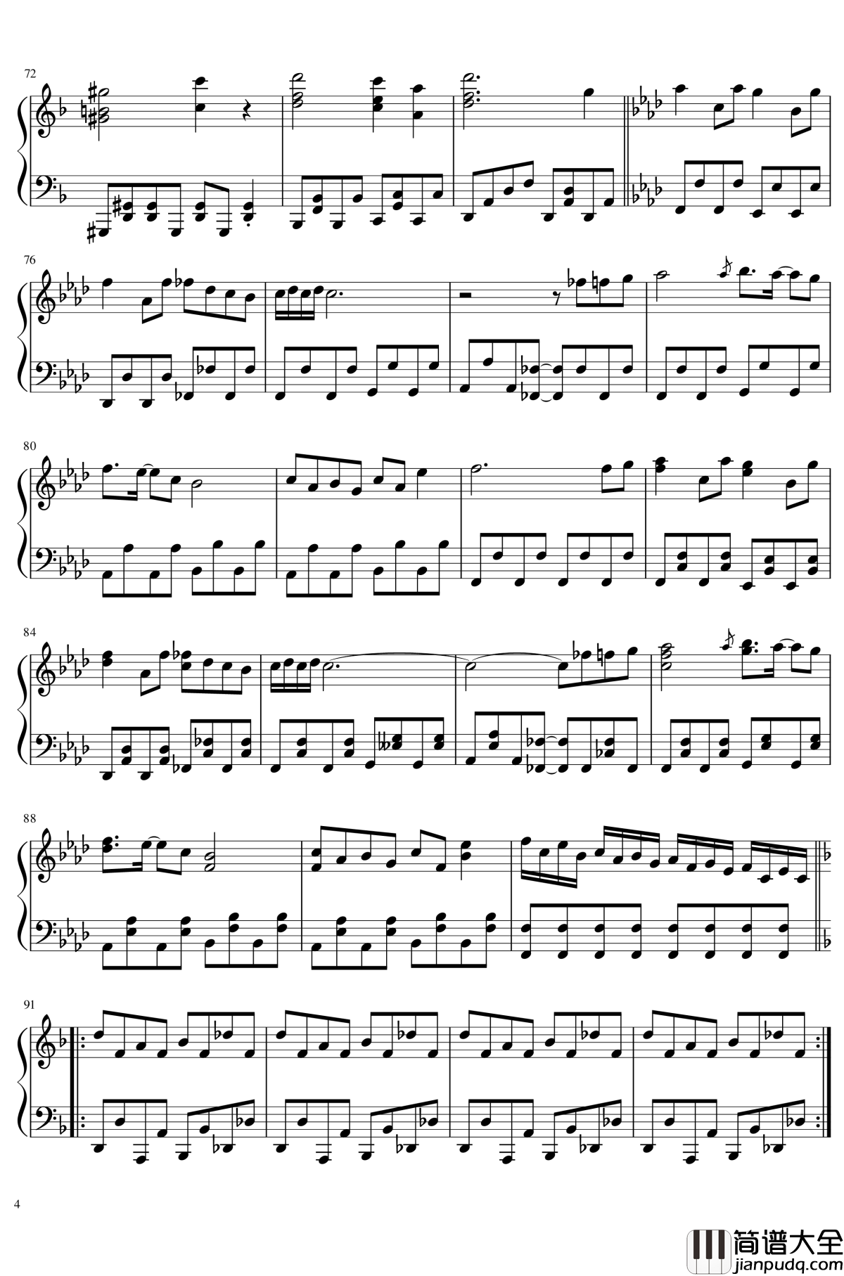 Pandemonic_Planet钢琴谱_东方绀珠传_东方project