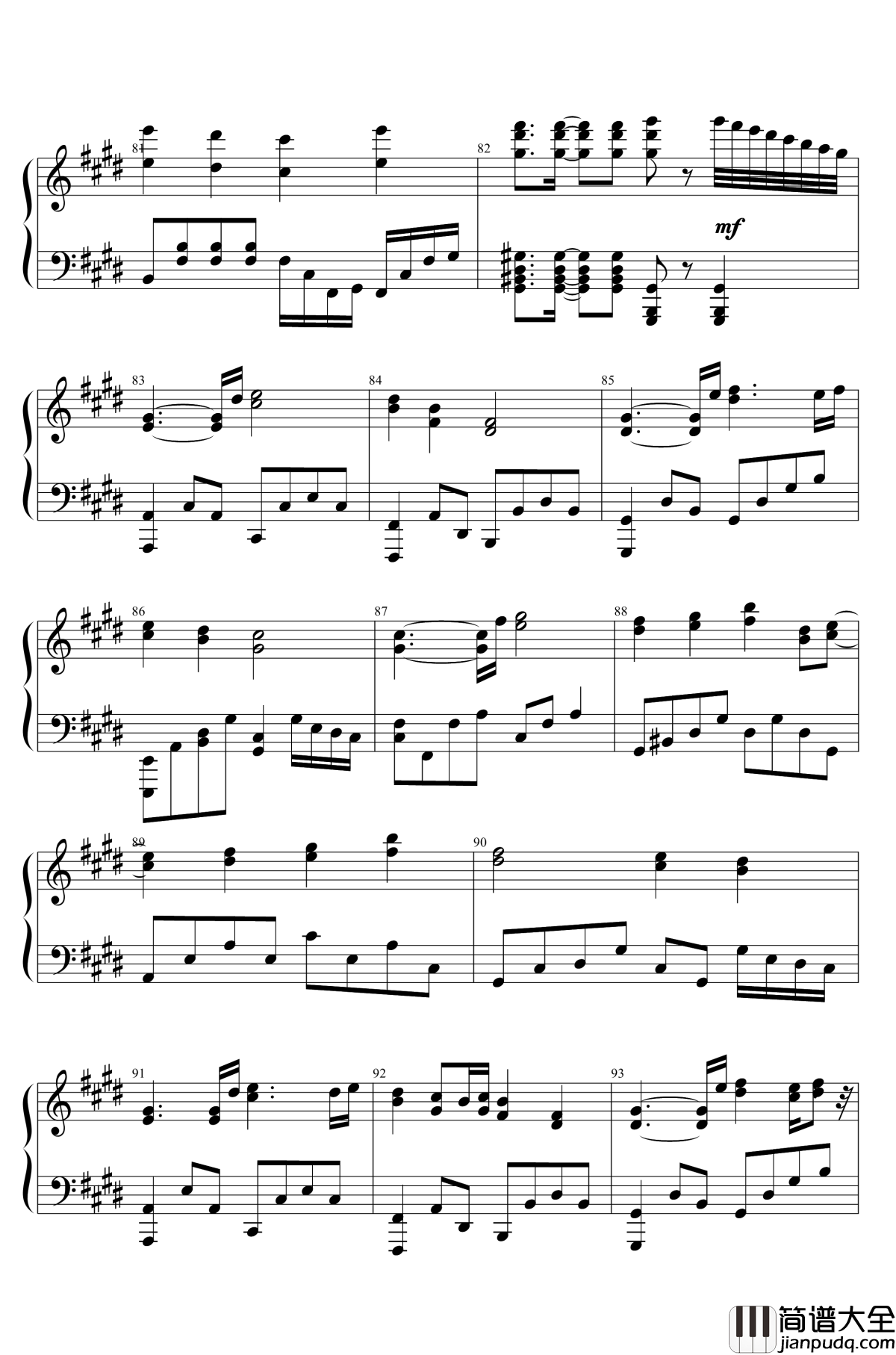 信仰是为了虚幻之人钢琴谱_东方风神录_东方project