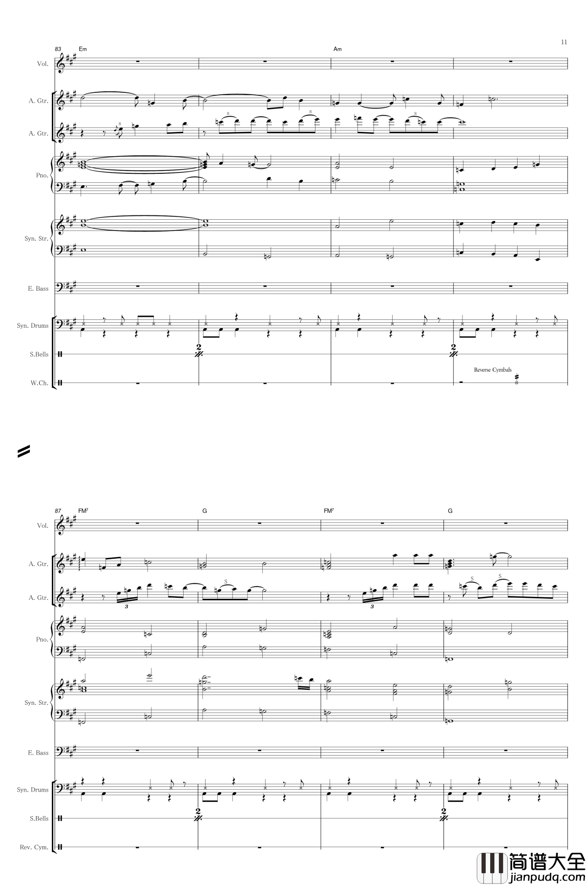 Snow_Halation钢琴谱_乐队伴奏总谱_官方_μ‘s