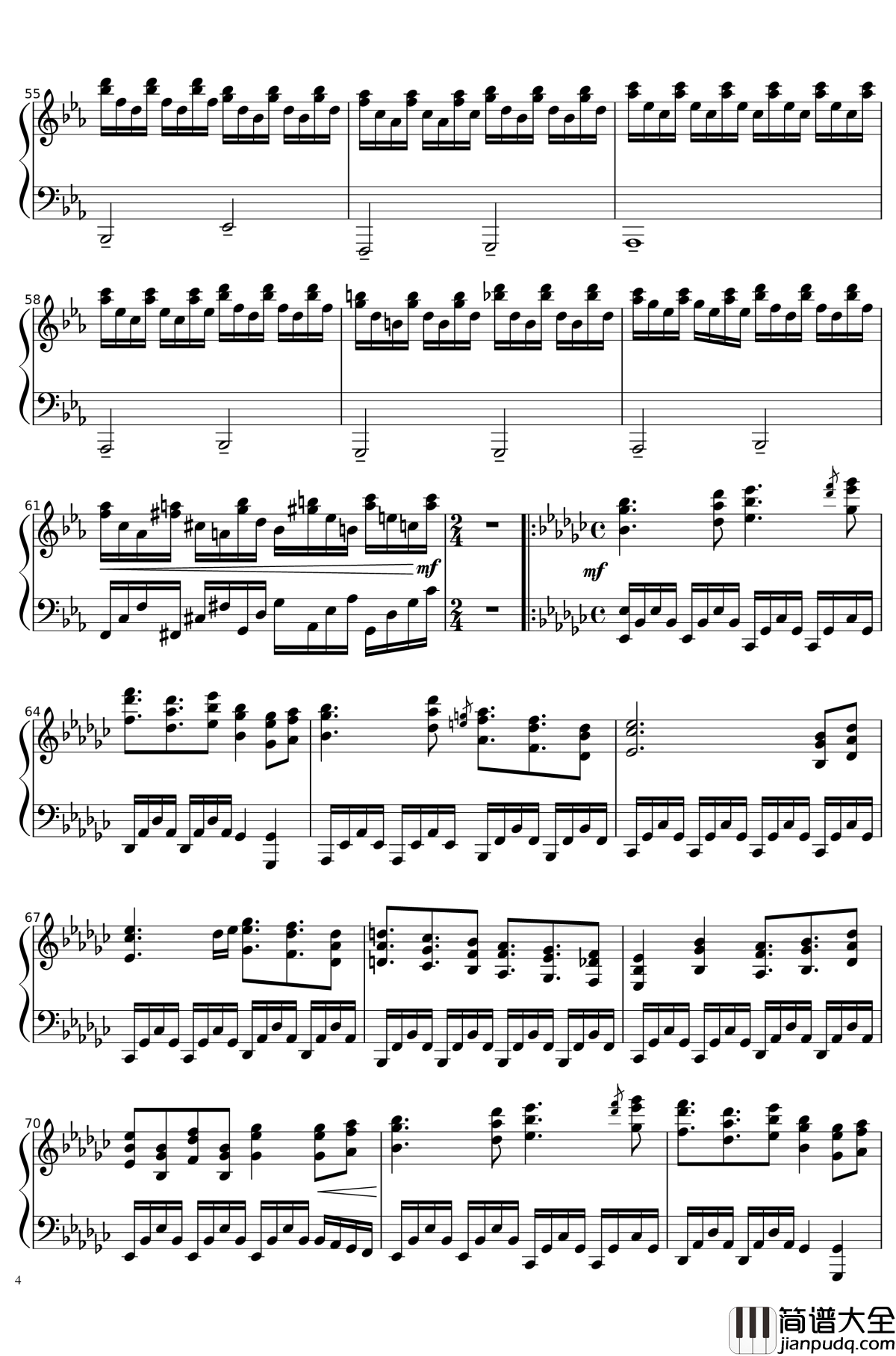 Native_Faith钢琴谱_东方风神录_东方project