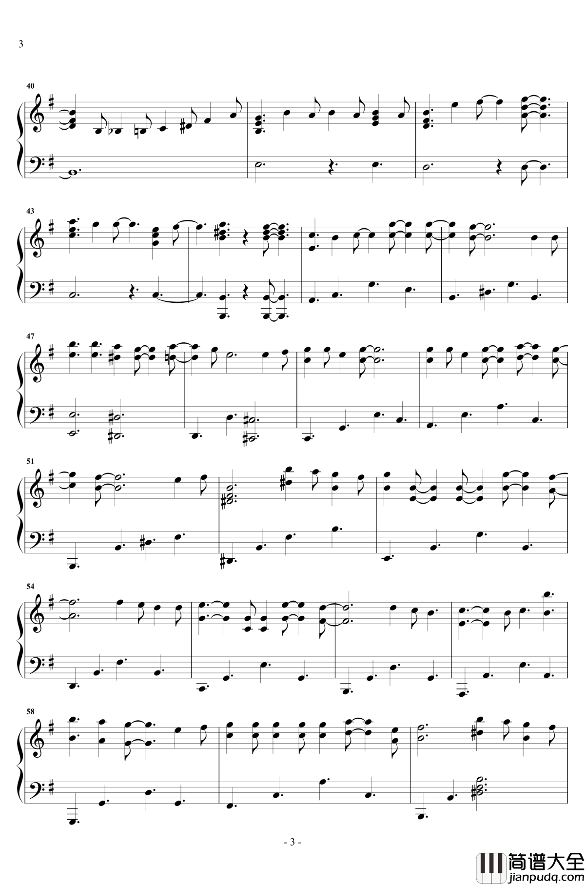 红玫瑰_钢琴谱_原声独奏_张碧晨