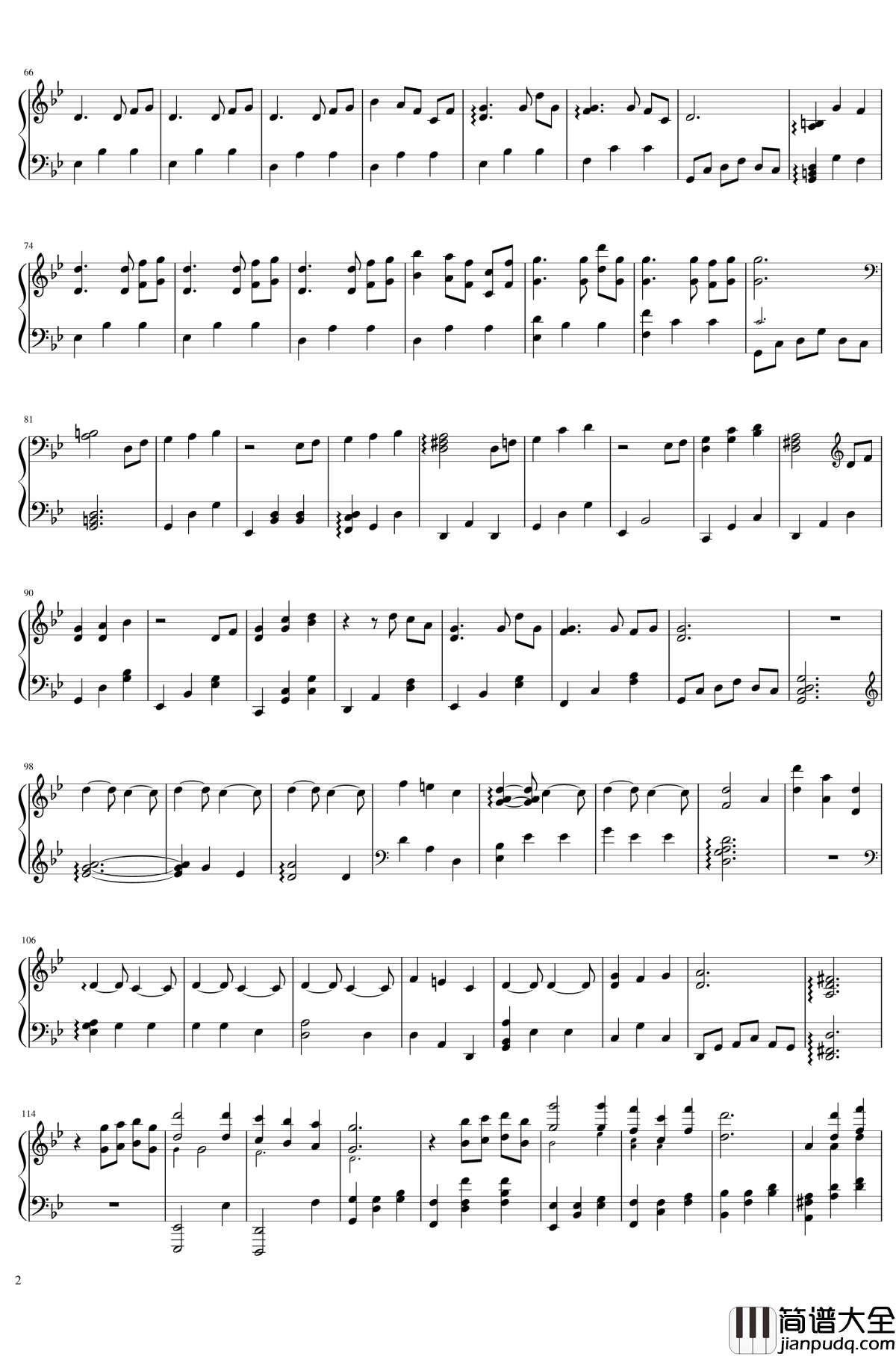 花を夢む钢琴谱_东方同人音乐_东方project