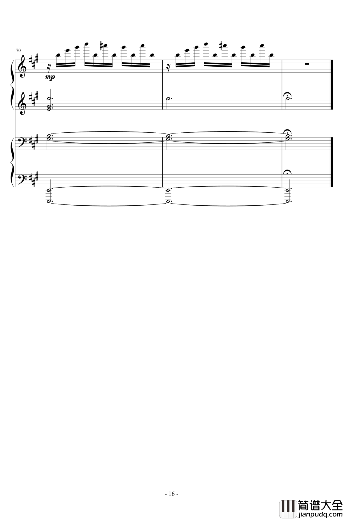 阿尔卡那钢琴谱_Asteria_冒险岛_神秘河